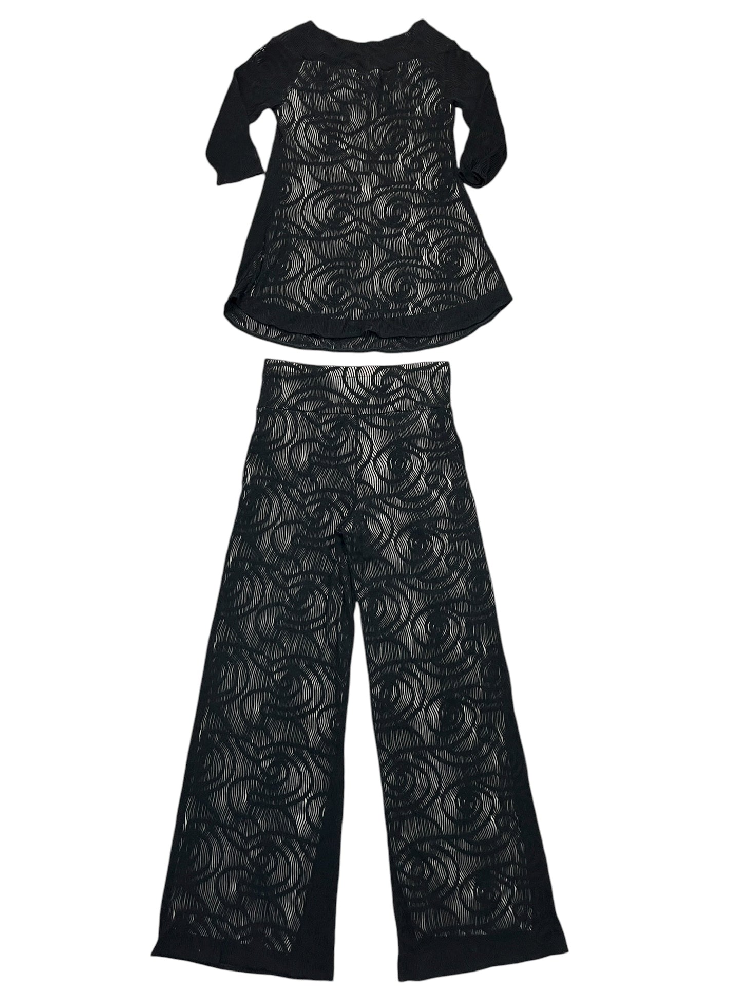 Pants Set 2Pc By Clothes Mentor In Black, Size:M