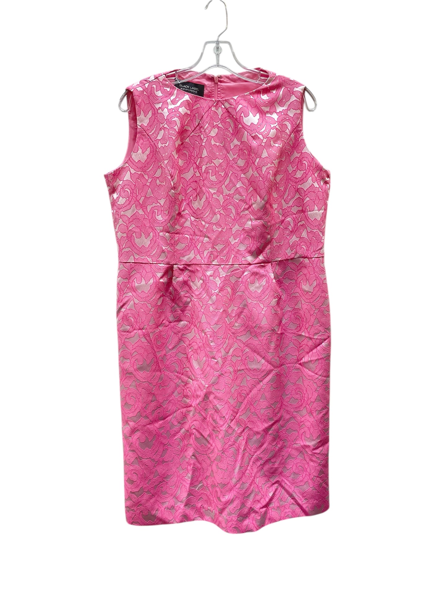 Dress Party Midi By Black Label In Pink, Size:16
