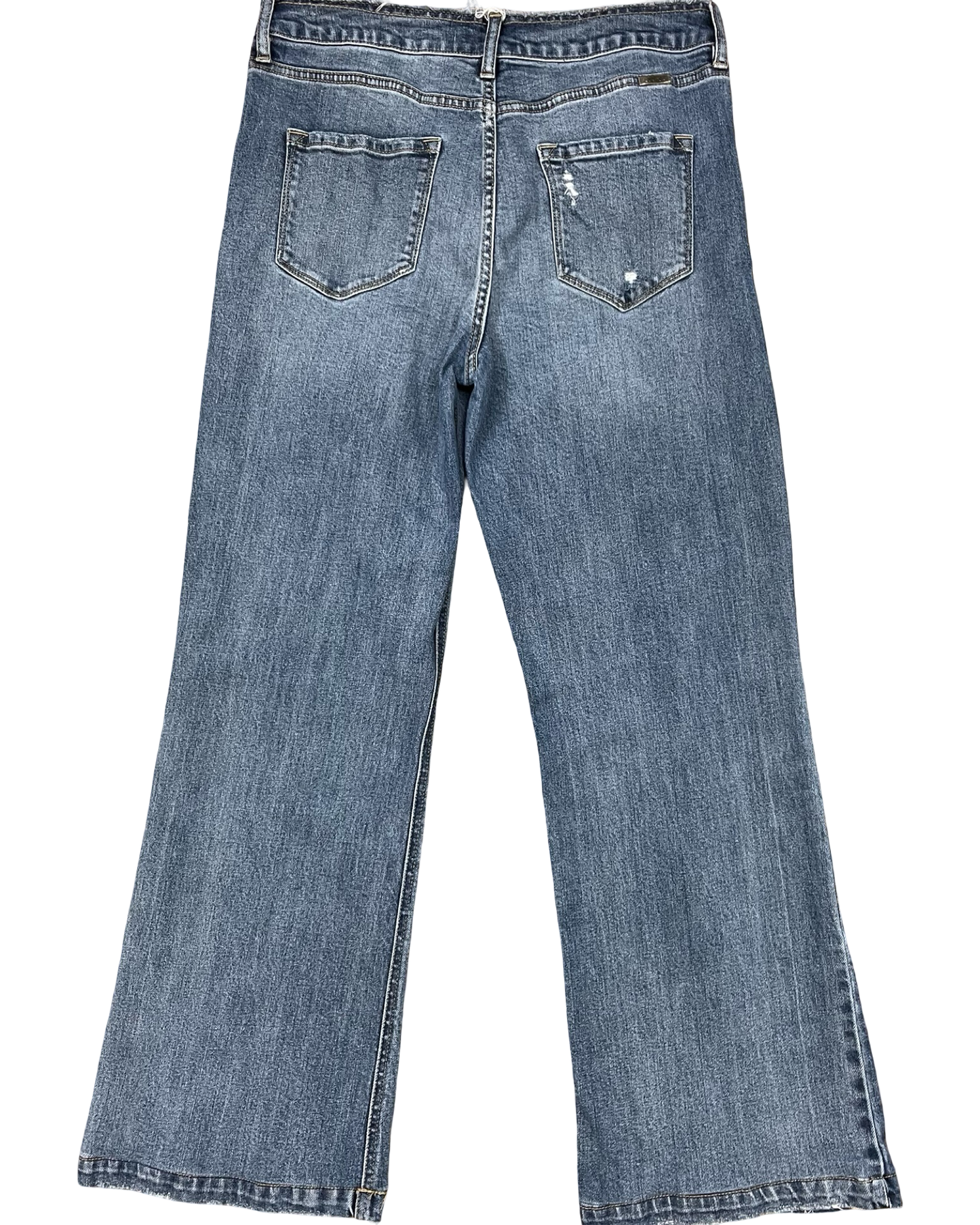 Jeans Wide Leg By Kancan In Blue Denim, Size:8