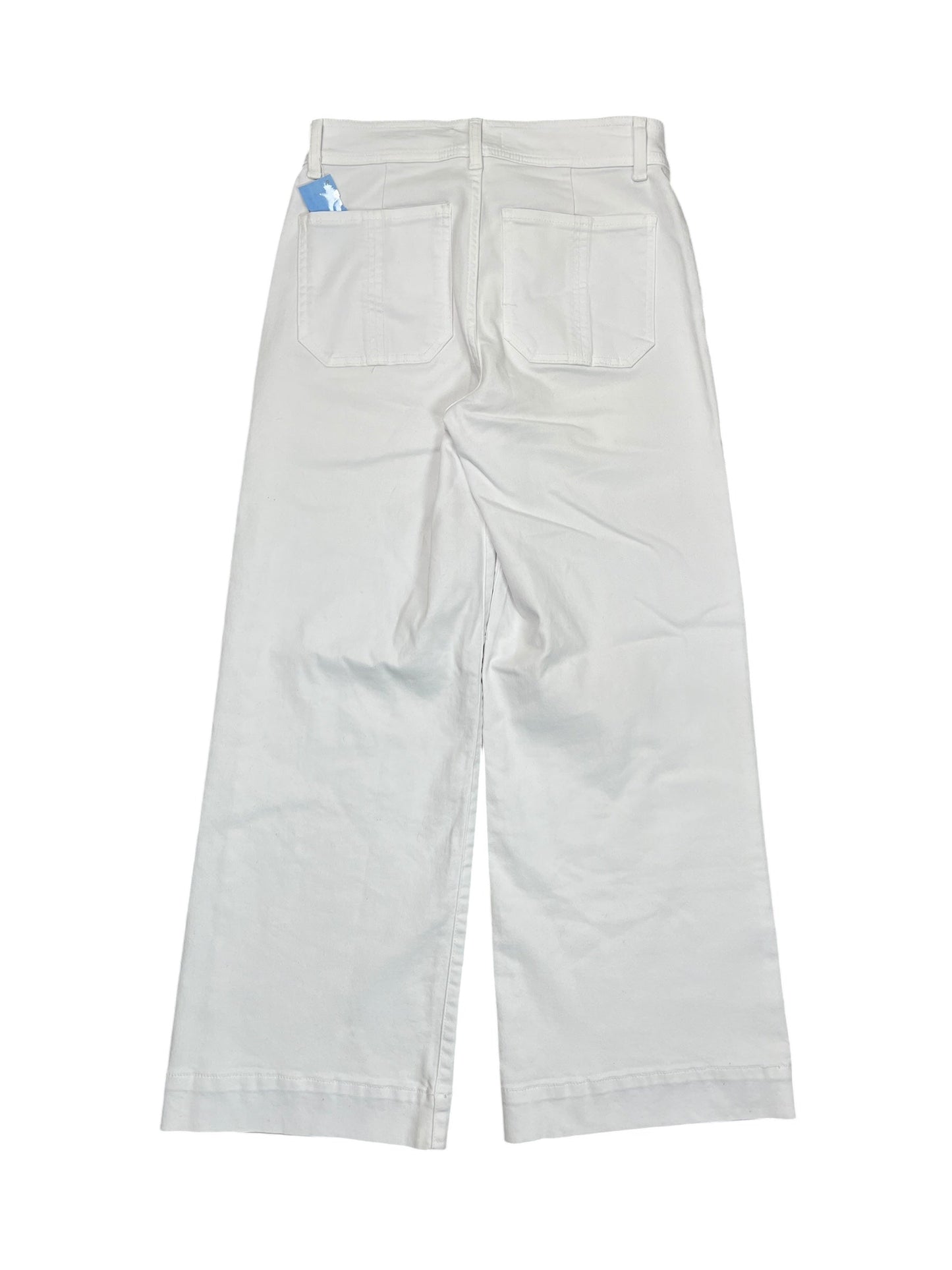 Jeans Cropped By Evereve In White Denim, Size:4