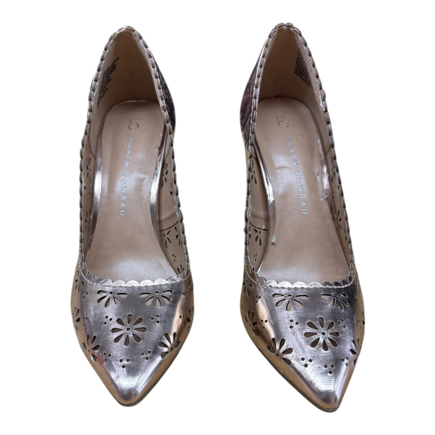 Shoes Heels Stiletto By Lc Lauren Conrad In Gold, Size:8