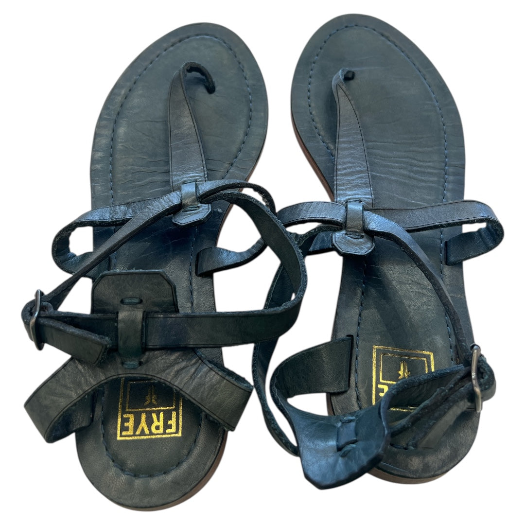Sandals Designer By Frye In Blue, Size:9