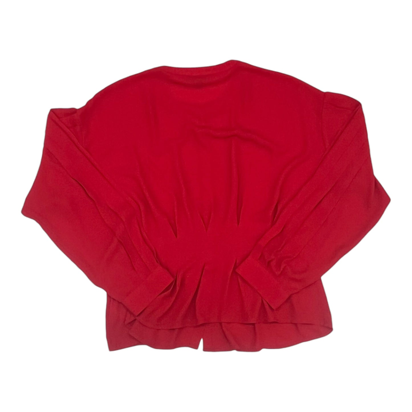 Blouse Ls By Express In Red, Size:L