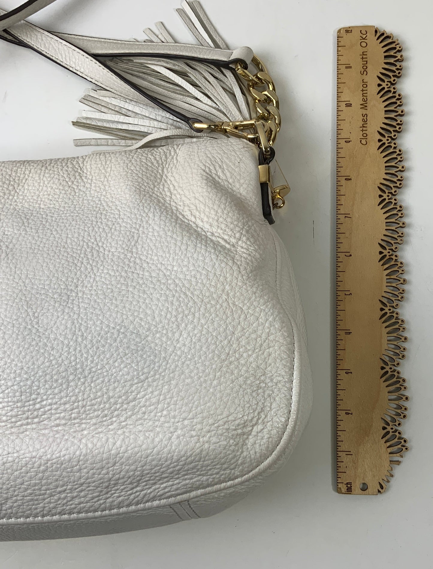 Crossbody Designer By Michael Kors Collection In White, Size:Medium