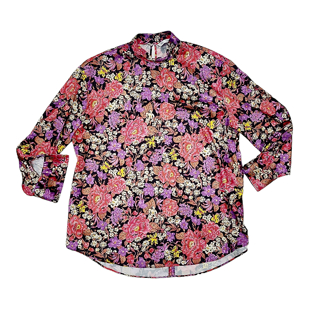 Blouse Long Sleeve By Zara Size: M