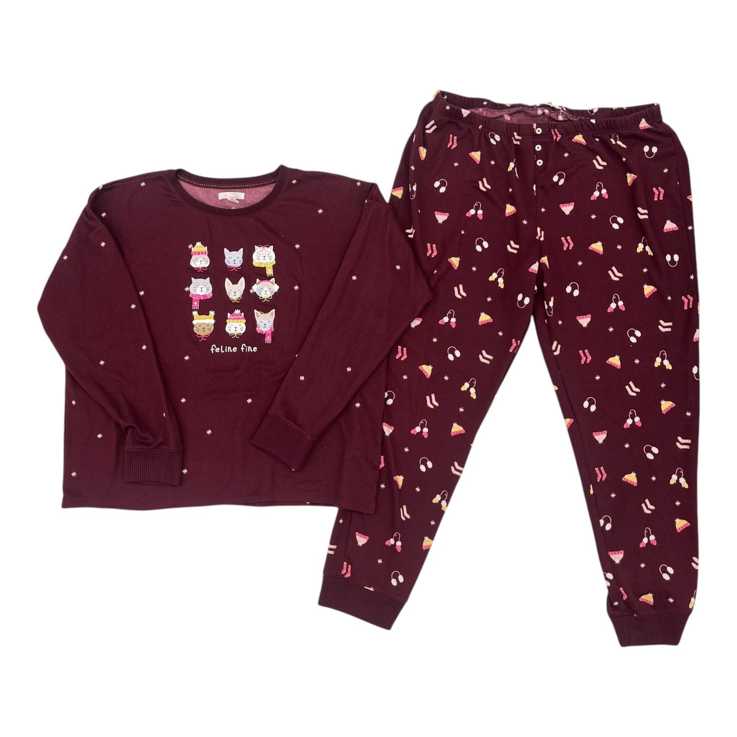 Lounge Set Pants By Lc Lauren Conrad In Red, Size:Xl