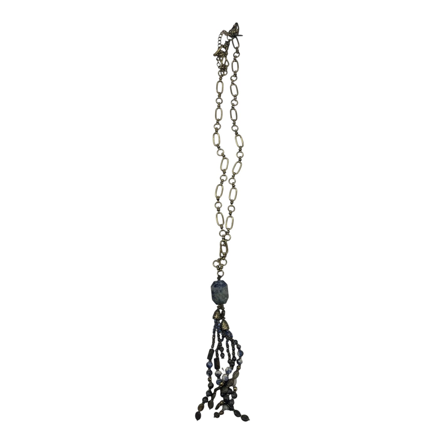Necklace Lariat & Y-Drop By Chicos In Gold