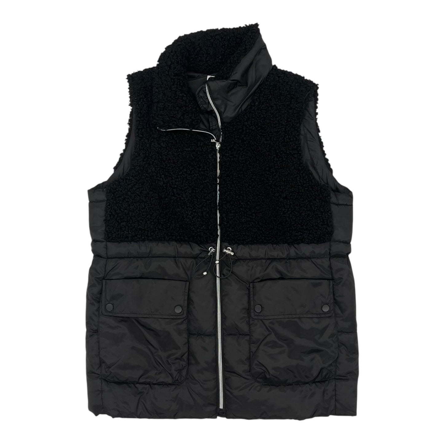 Vest Puffer & Quilted By Tribal In Black, Size:M