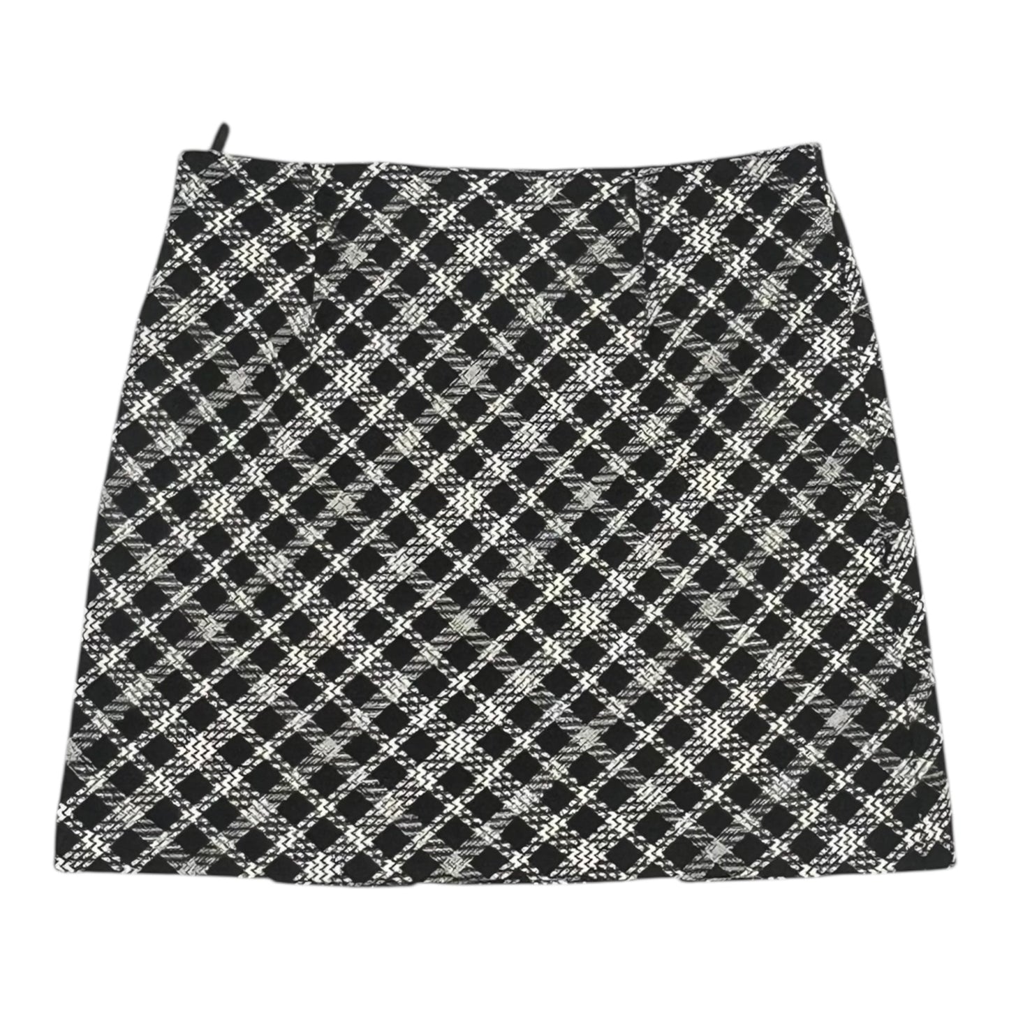 Skirt Designer By Karl Lagerfeld In Black & White, Size:14