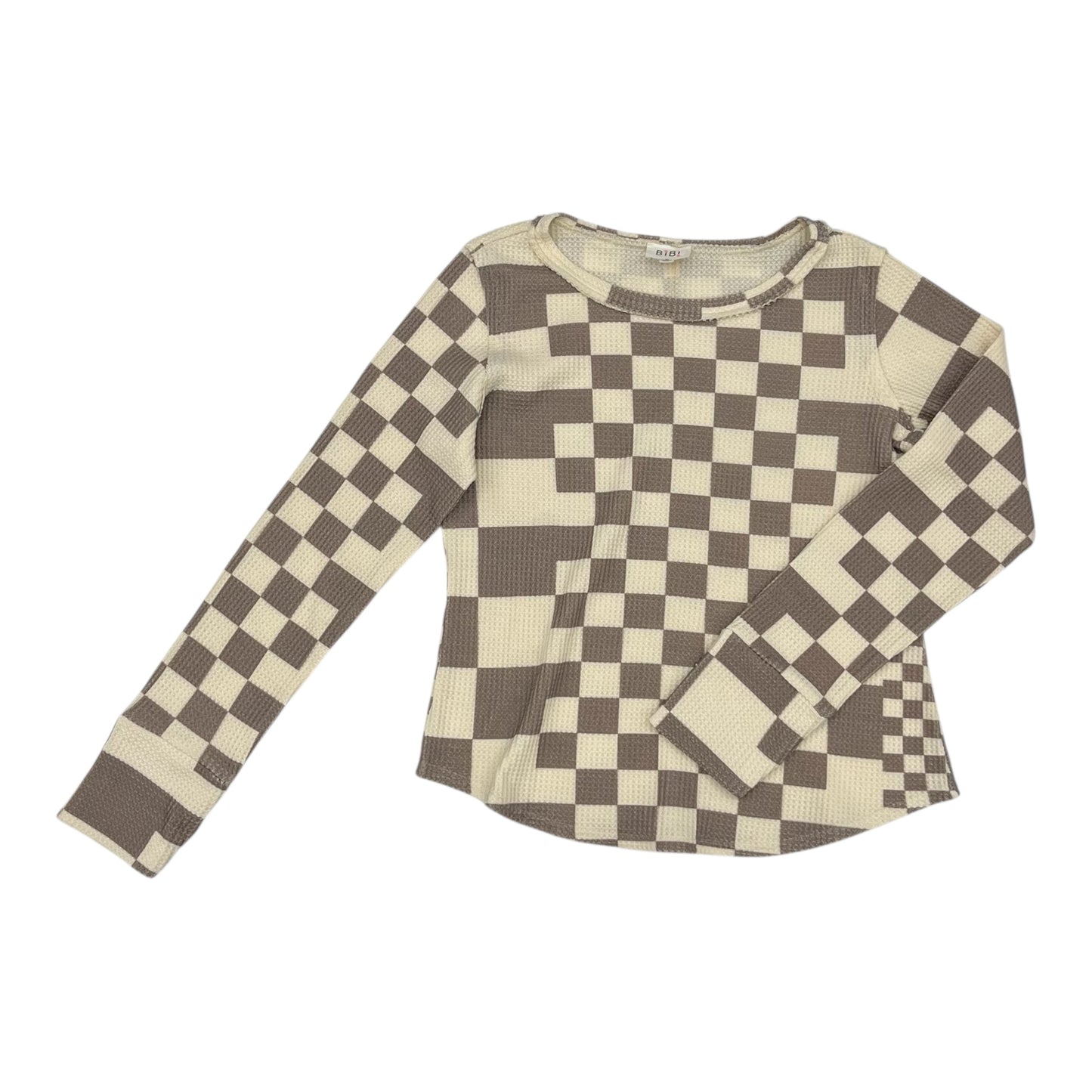 Top Ls By Bibi In Brown & Tan, Size:M