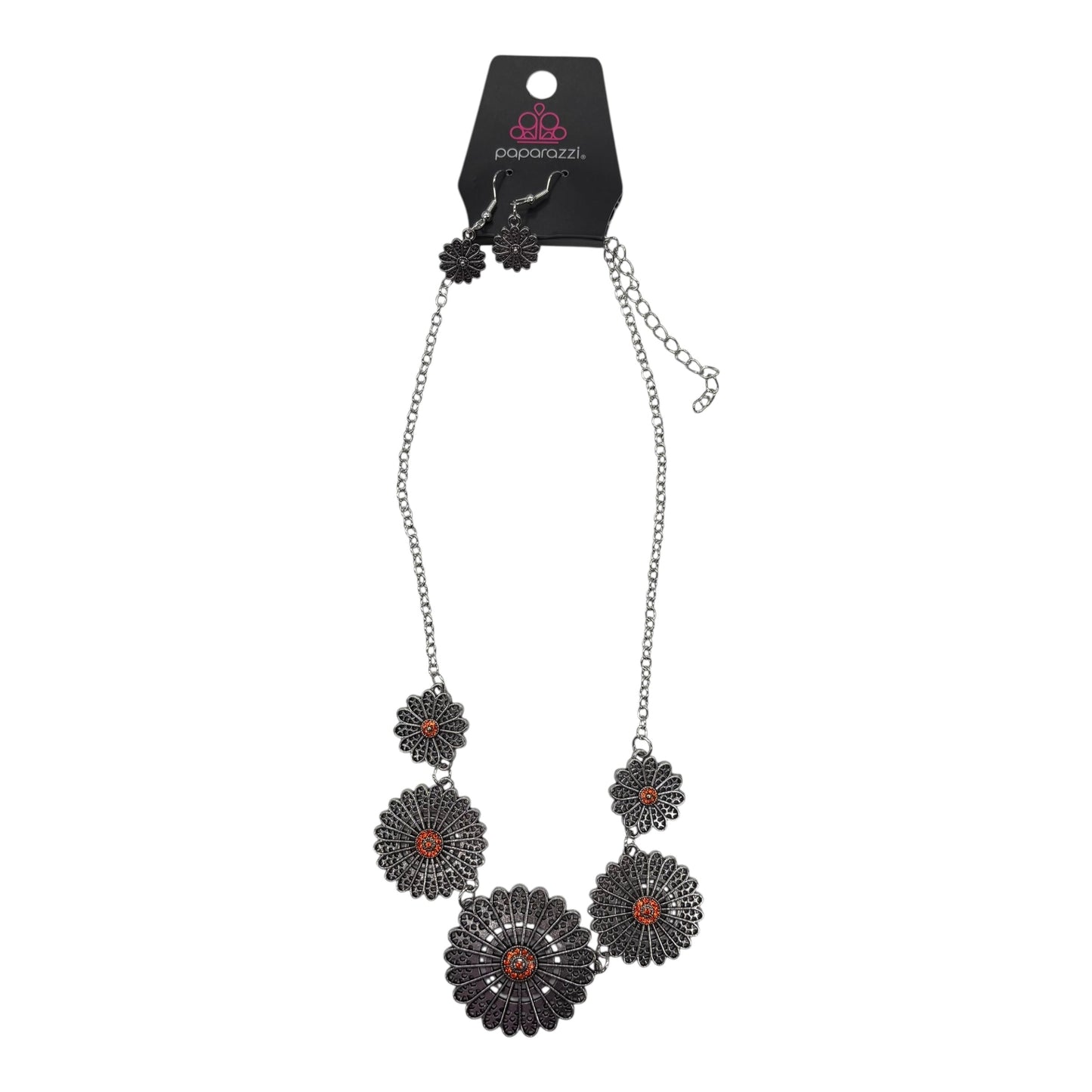 Necklace Set By Paparazzi In Silver