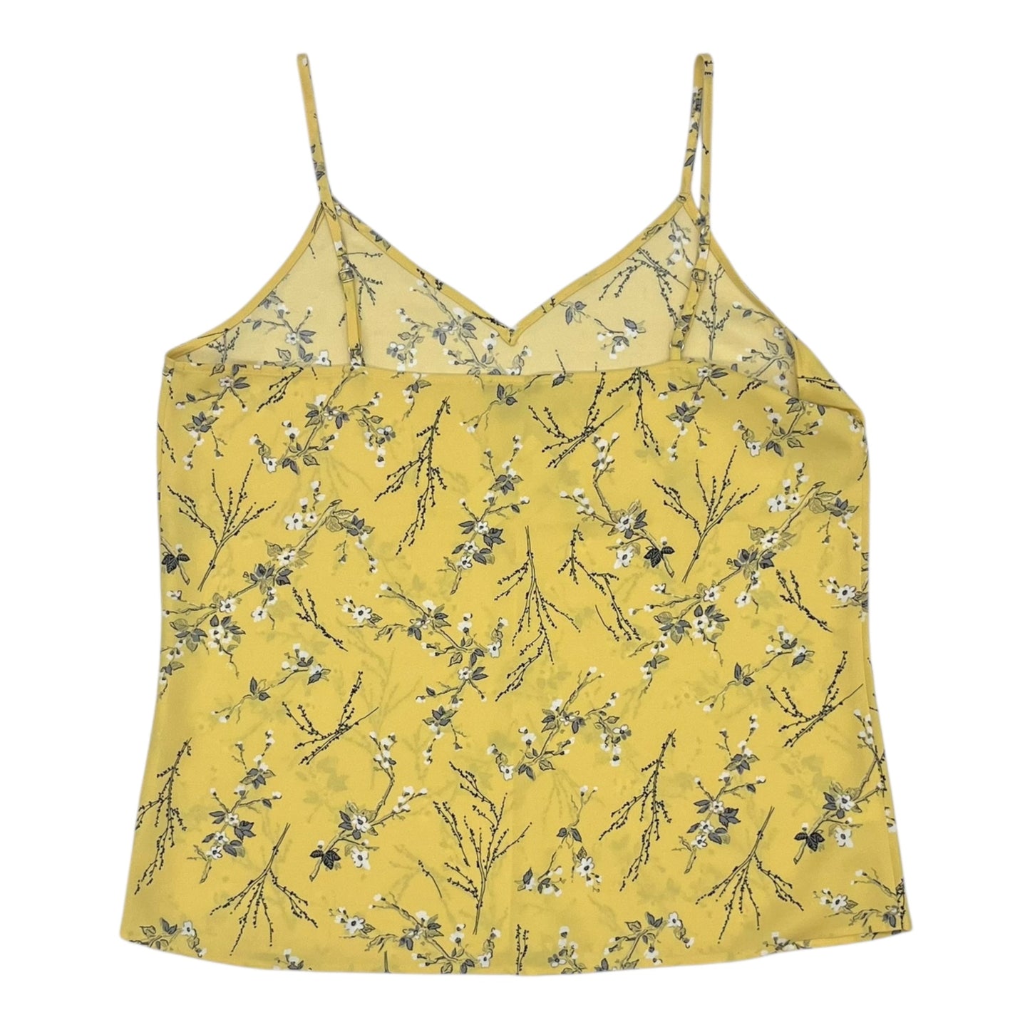 Blouse Sleeveless By Ann Taylor In Yellow, Size:M