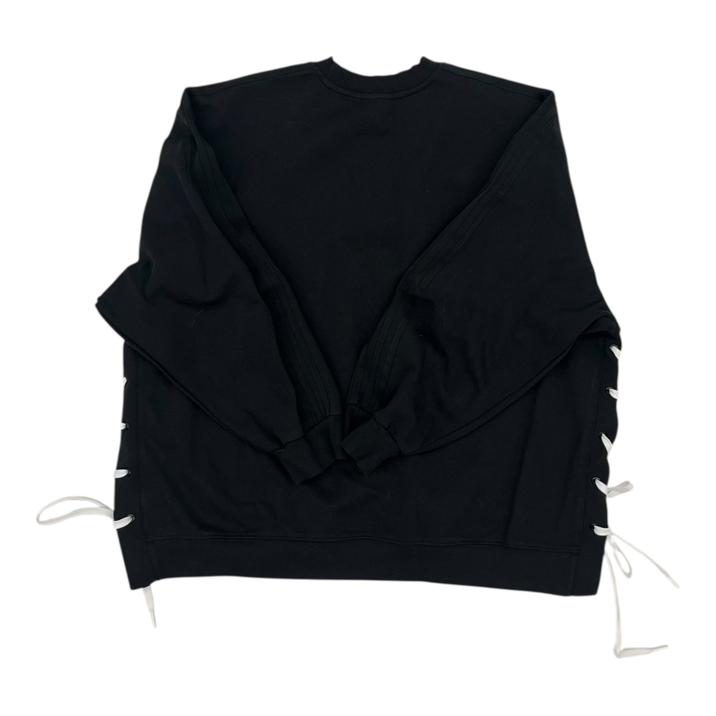 Athletic Sweatshirt Crewneck By Adidas In Black, Size:M