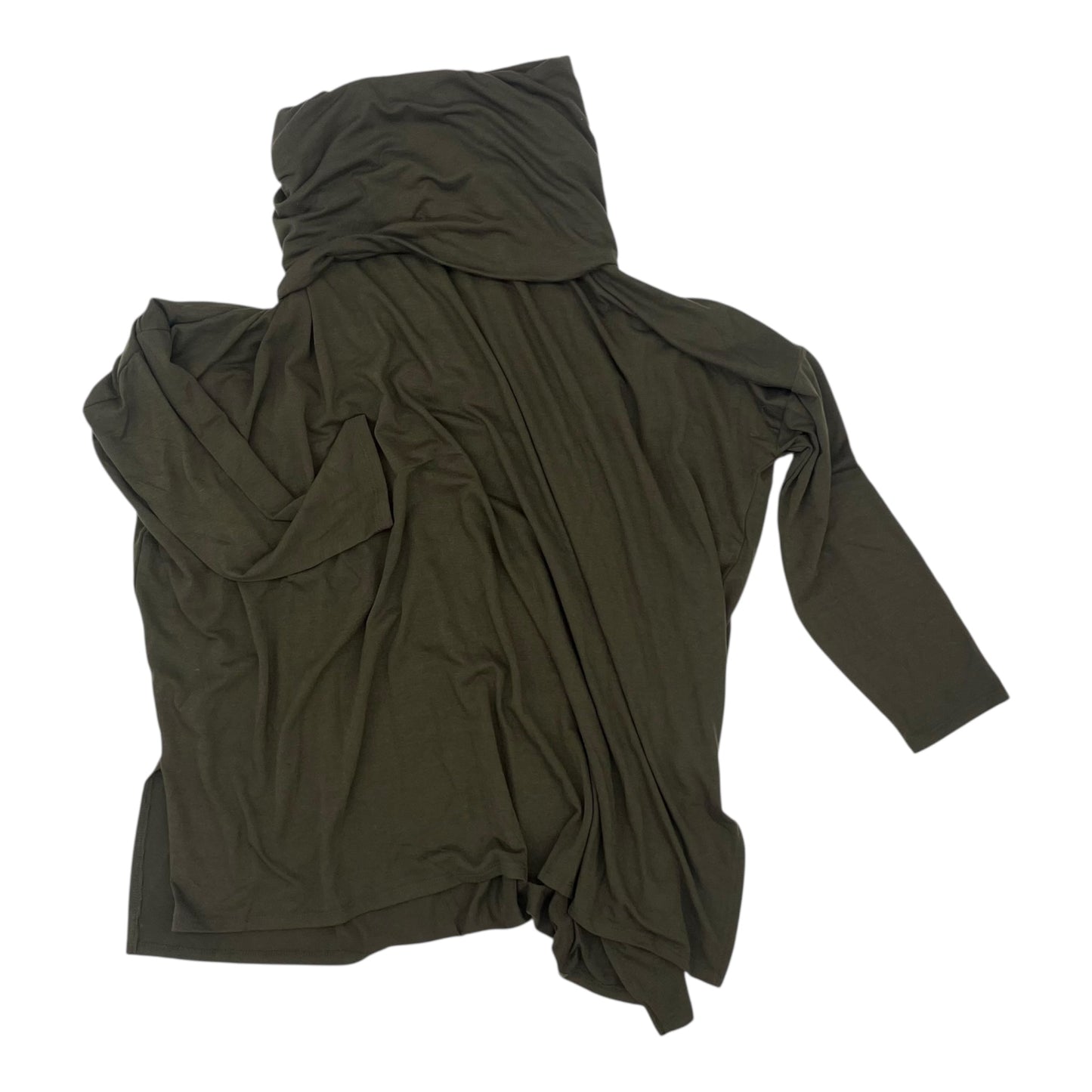 TOP LS by ZENANA OUTFITTERS in GREEN, Size:1X