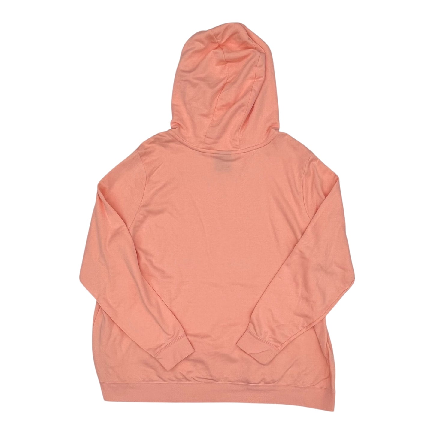 Athletic Sweatshirt Hoodie By Nike Apparel In Peach, Size:3X
