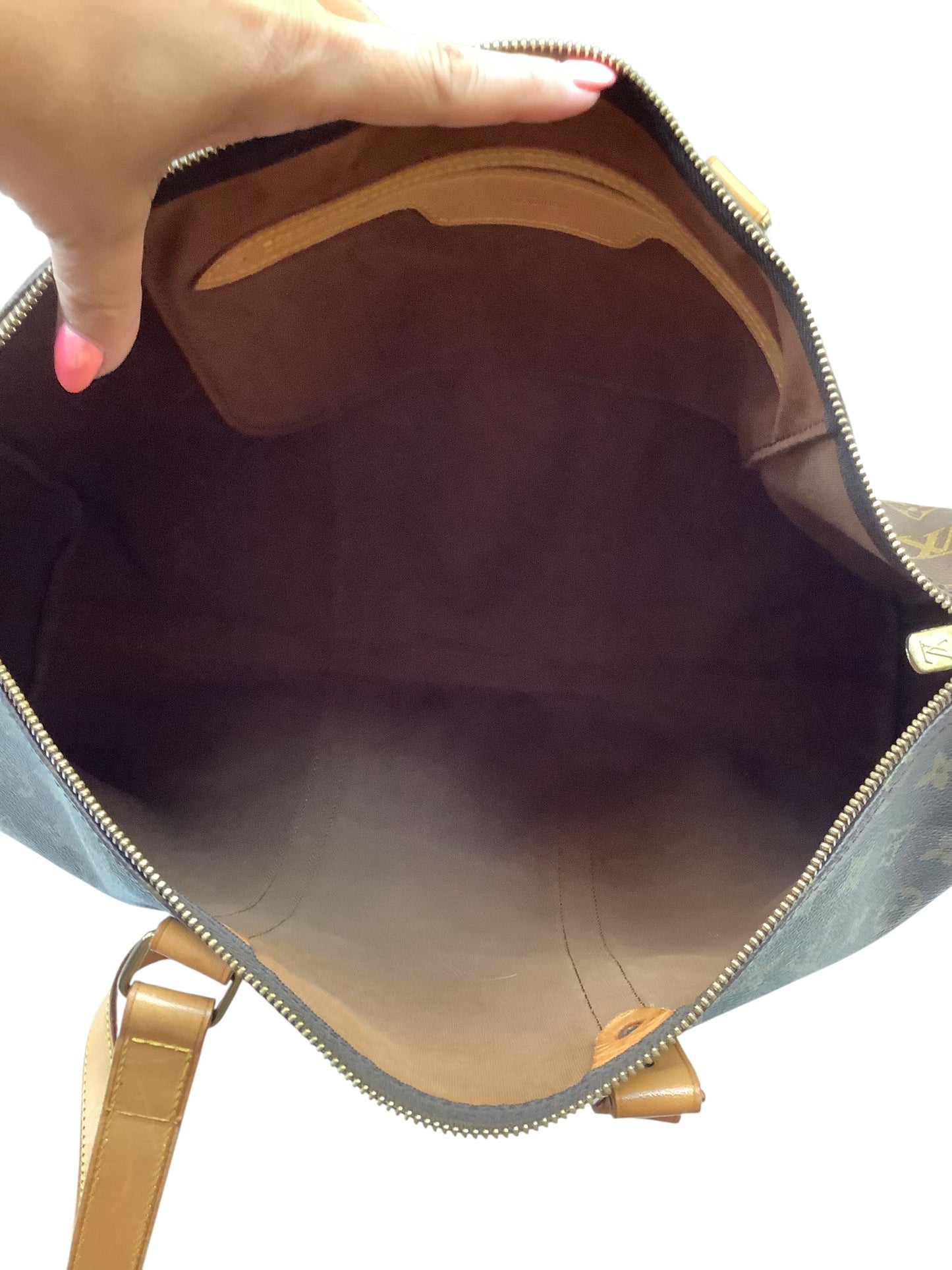 Duffle And Weekender Luxury Designer By Louis Vuitton In Brown, Size:Large
