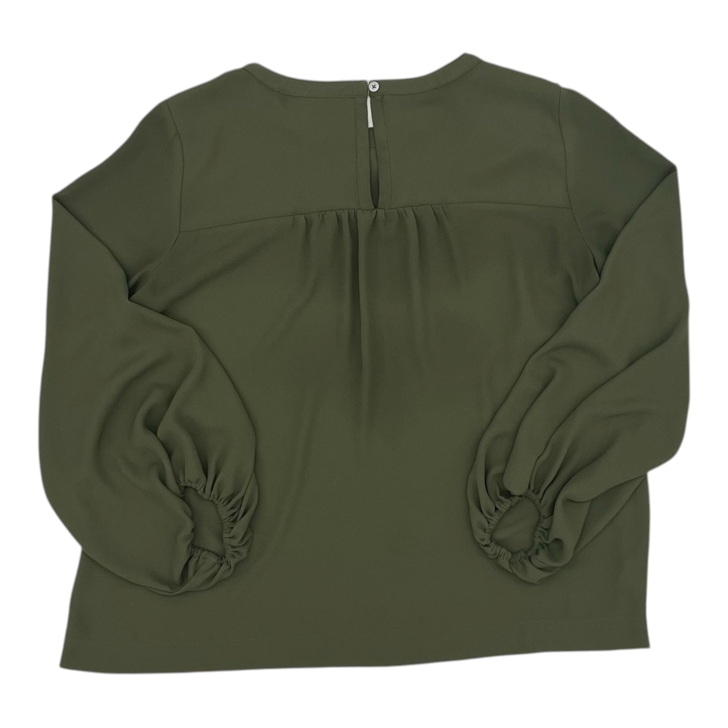 Blouse Ls By Loft In Green, Size:S