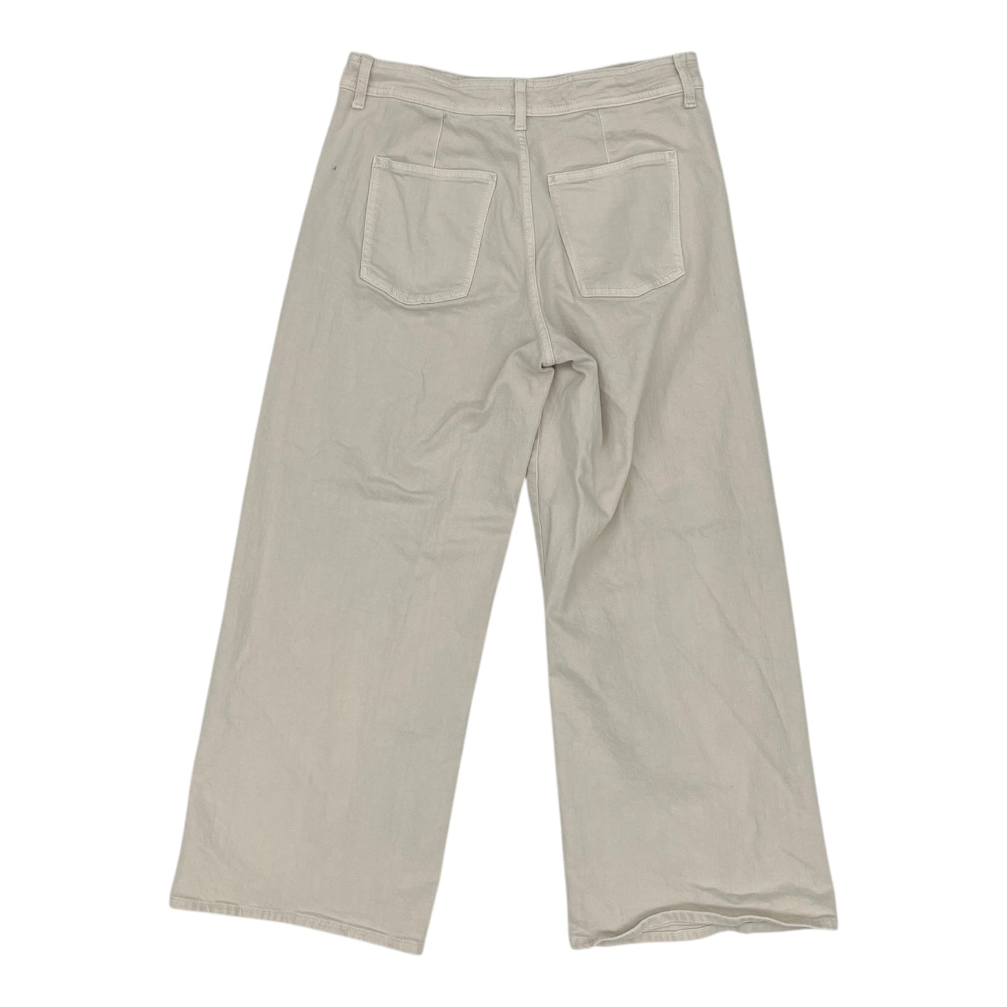 Jeans Wide Leg By Universal Thread In Cream Denim, Size:12