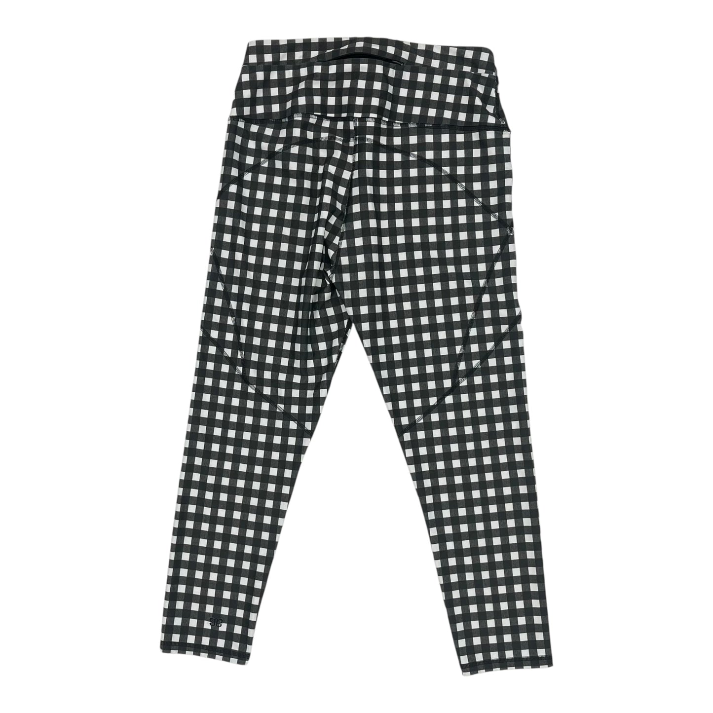 Athletic Leggings By Cmc In Black & White, Size:L