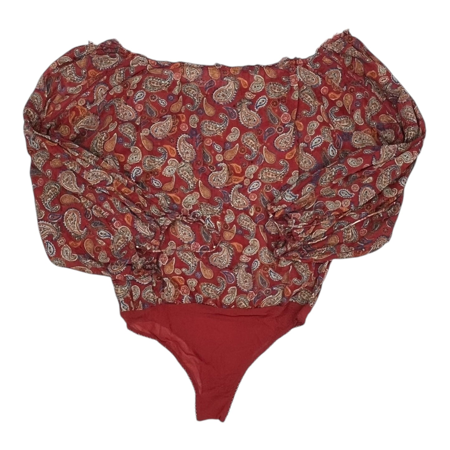 Bodysuit By Free People In Red, Size:M