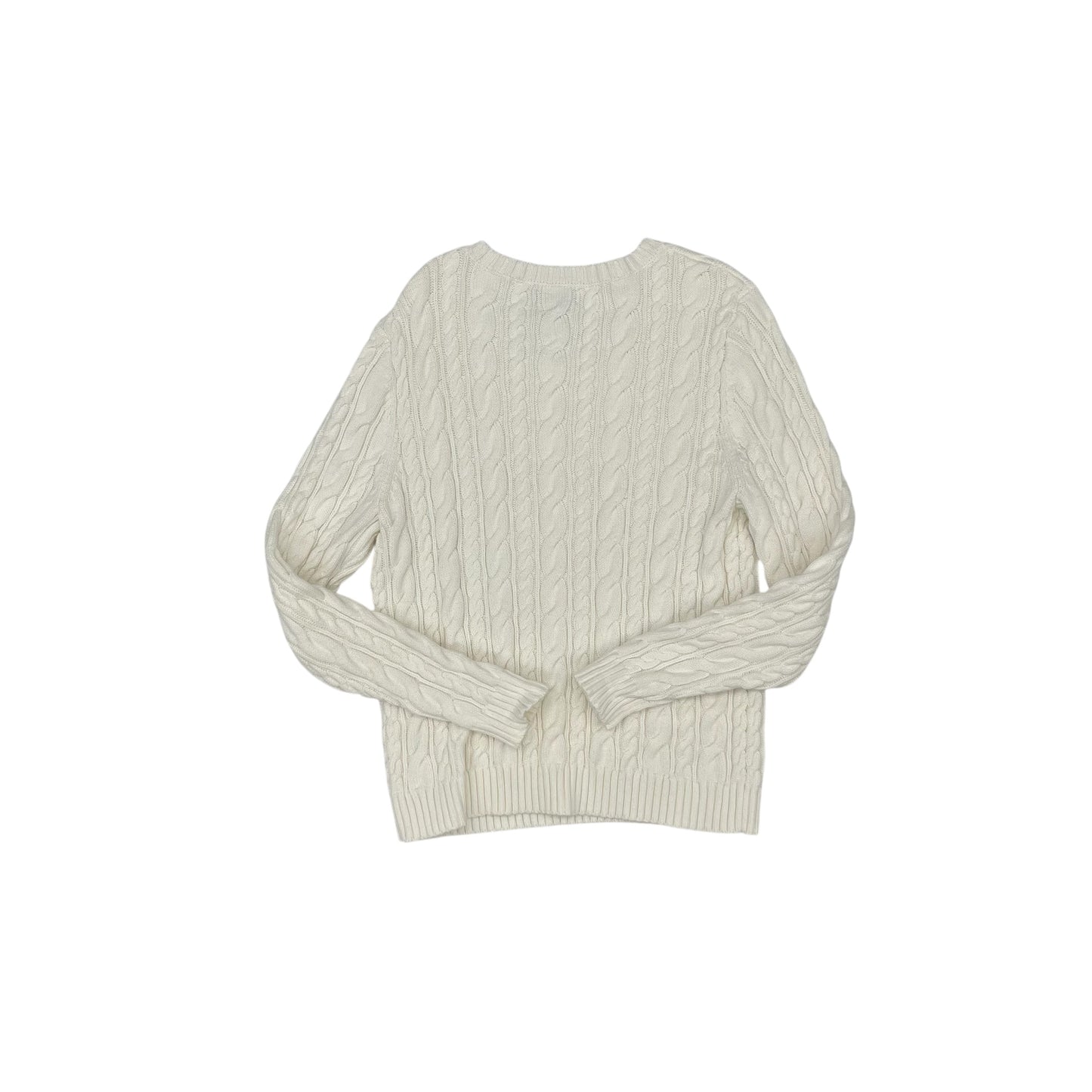 Sweater By Lands End In Cream, Size:Xl
