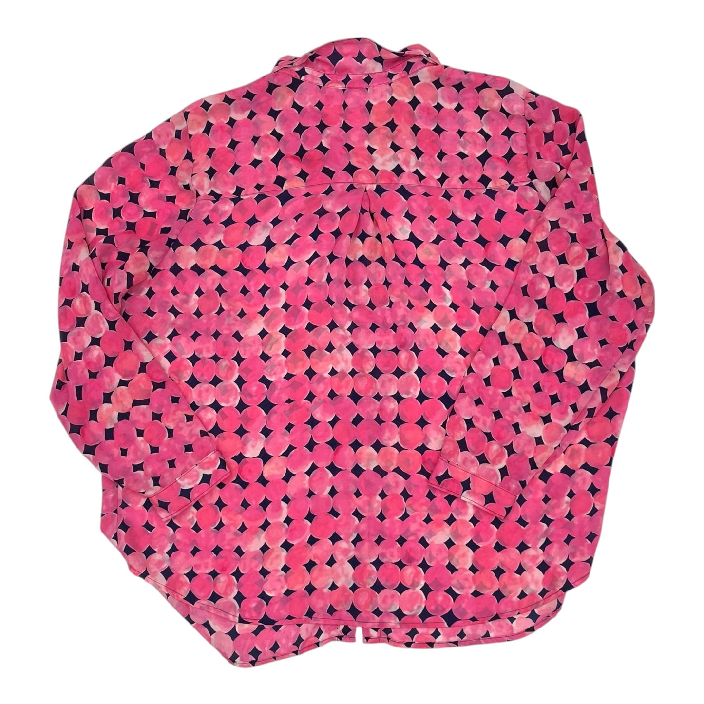 Blouse Ls By Liz Claiborne In Pink, Size:3X