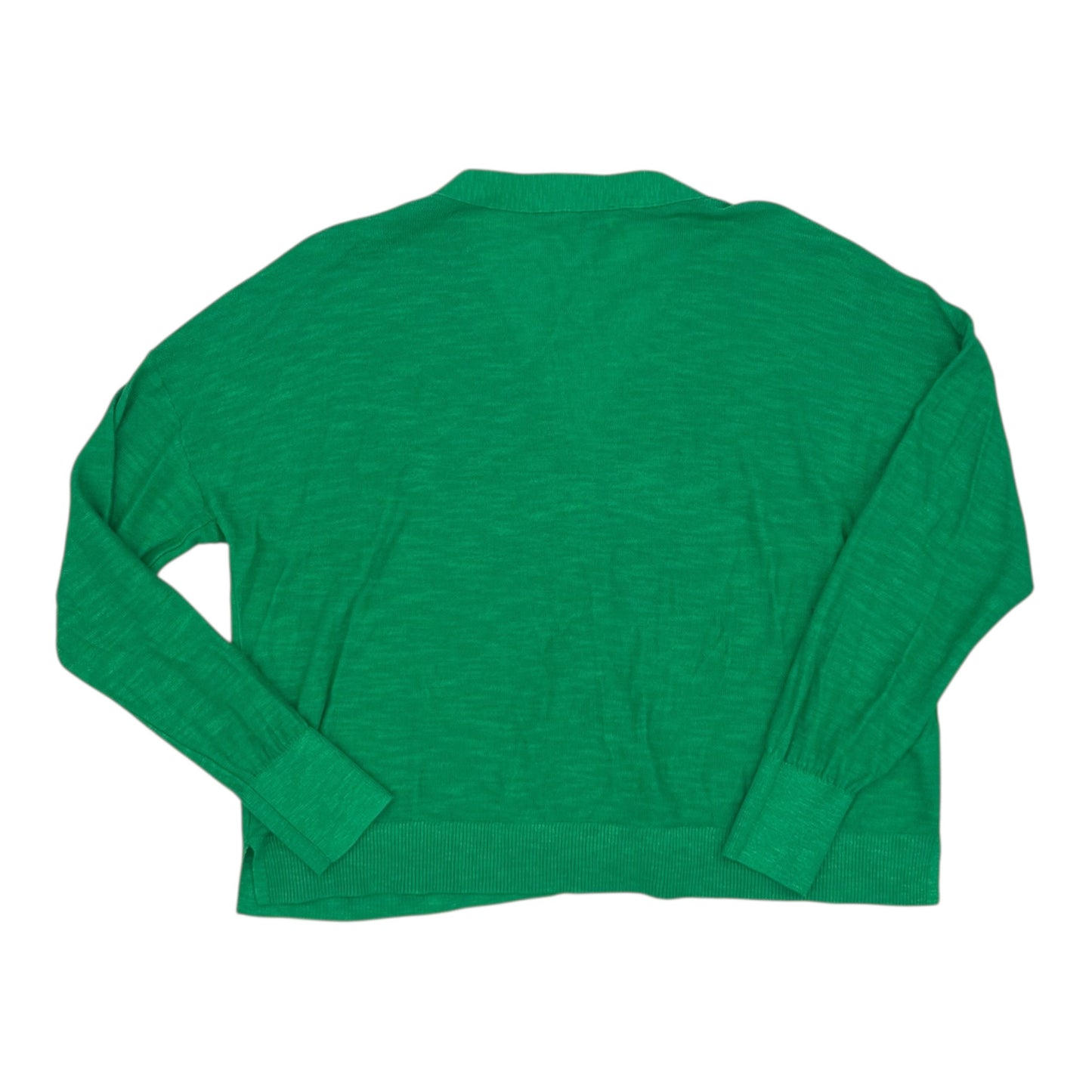 Sweater Cardigan By Loft In Green, Size:L