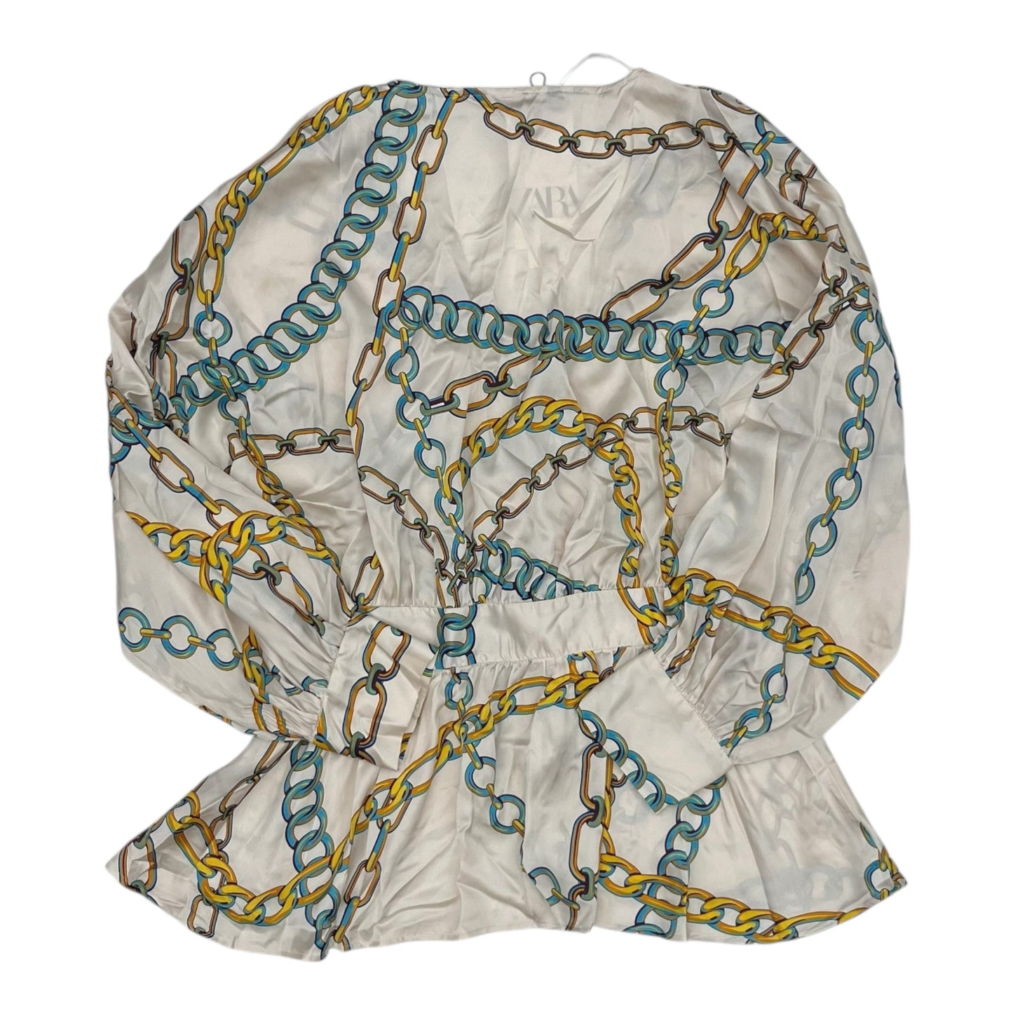 Blouse Ls By Zara In Multi, Size:Xl