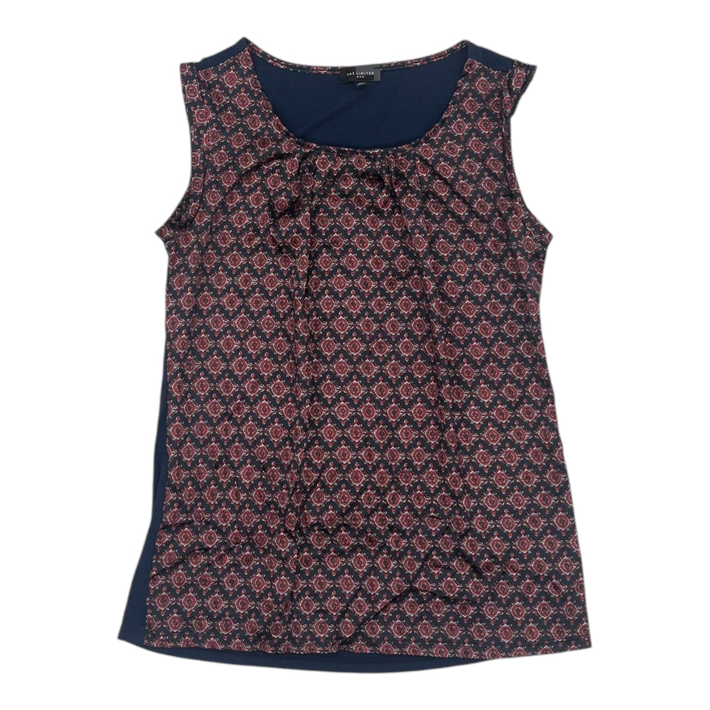 Top Sleeveless By Limited In Blue & Red, Size:M