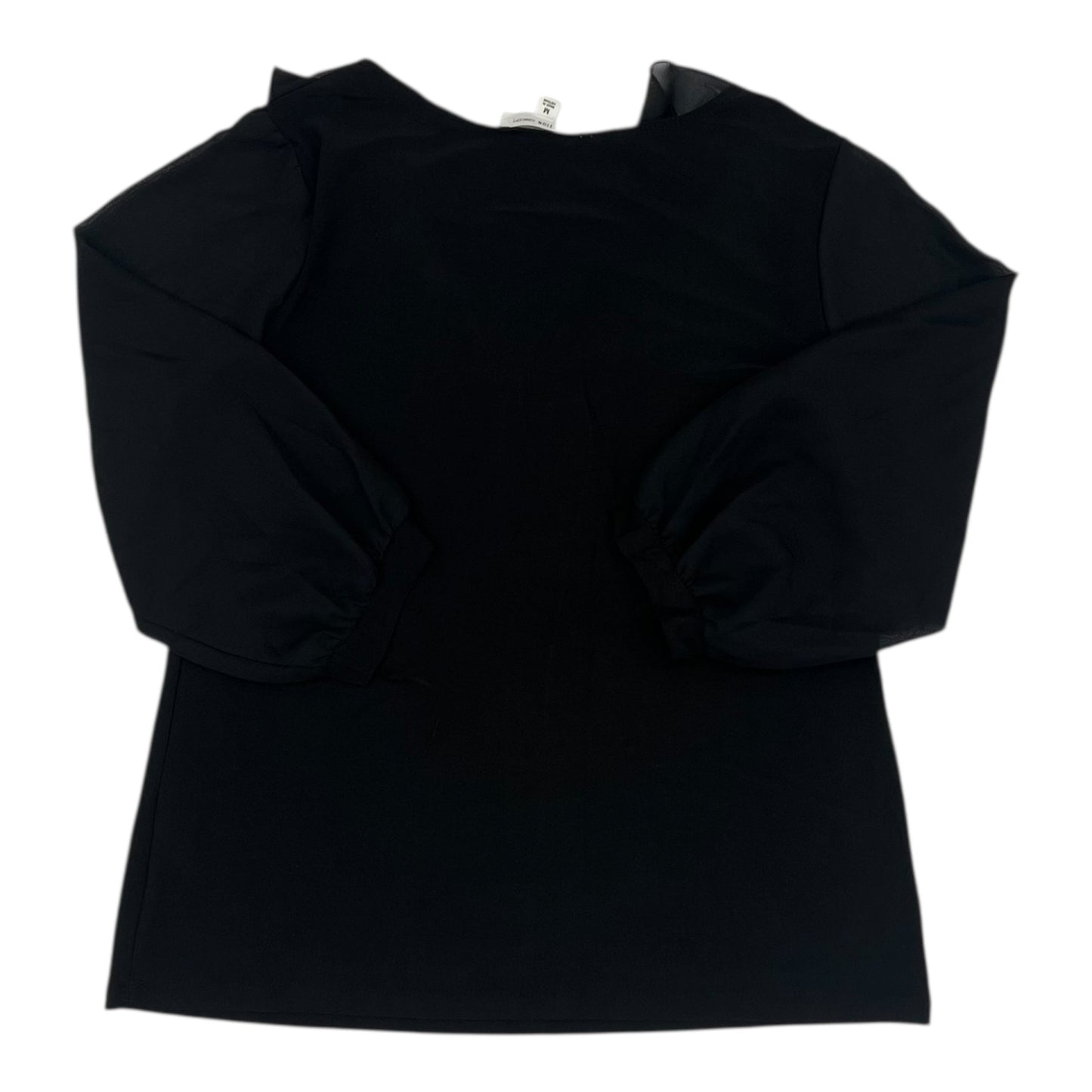 BLOUSE 3/4 SLEEVE by PERSEPTION CONCEPT In BLACK, Size: M