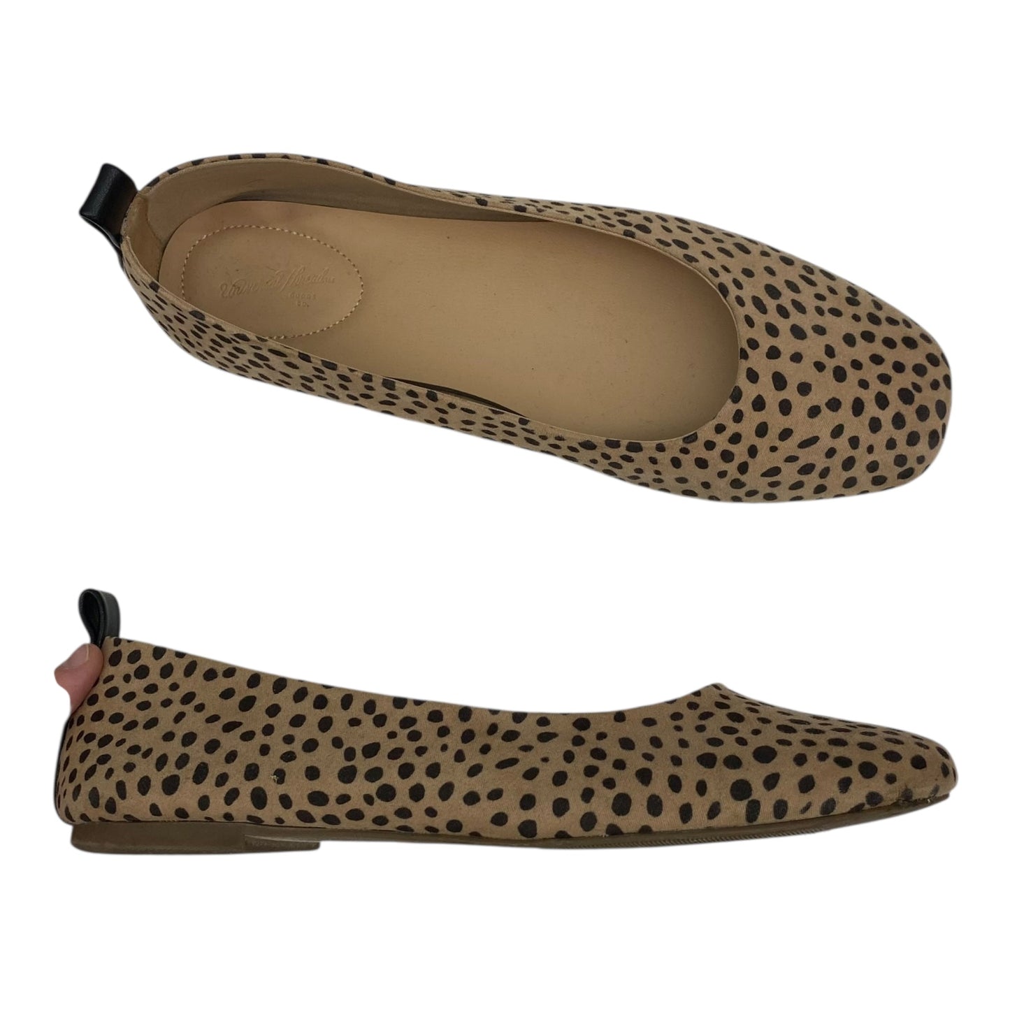 Shoes Flats By Universal Thread In Animal Print, Size:9