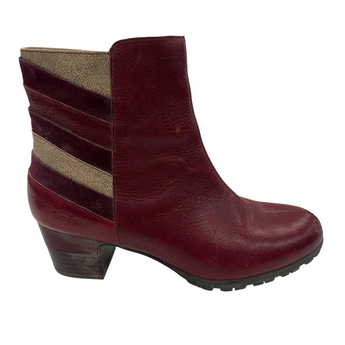 Boots Ankle Heels By Jambu In Red, Size:8.5