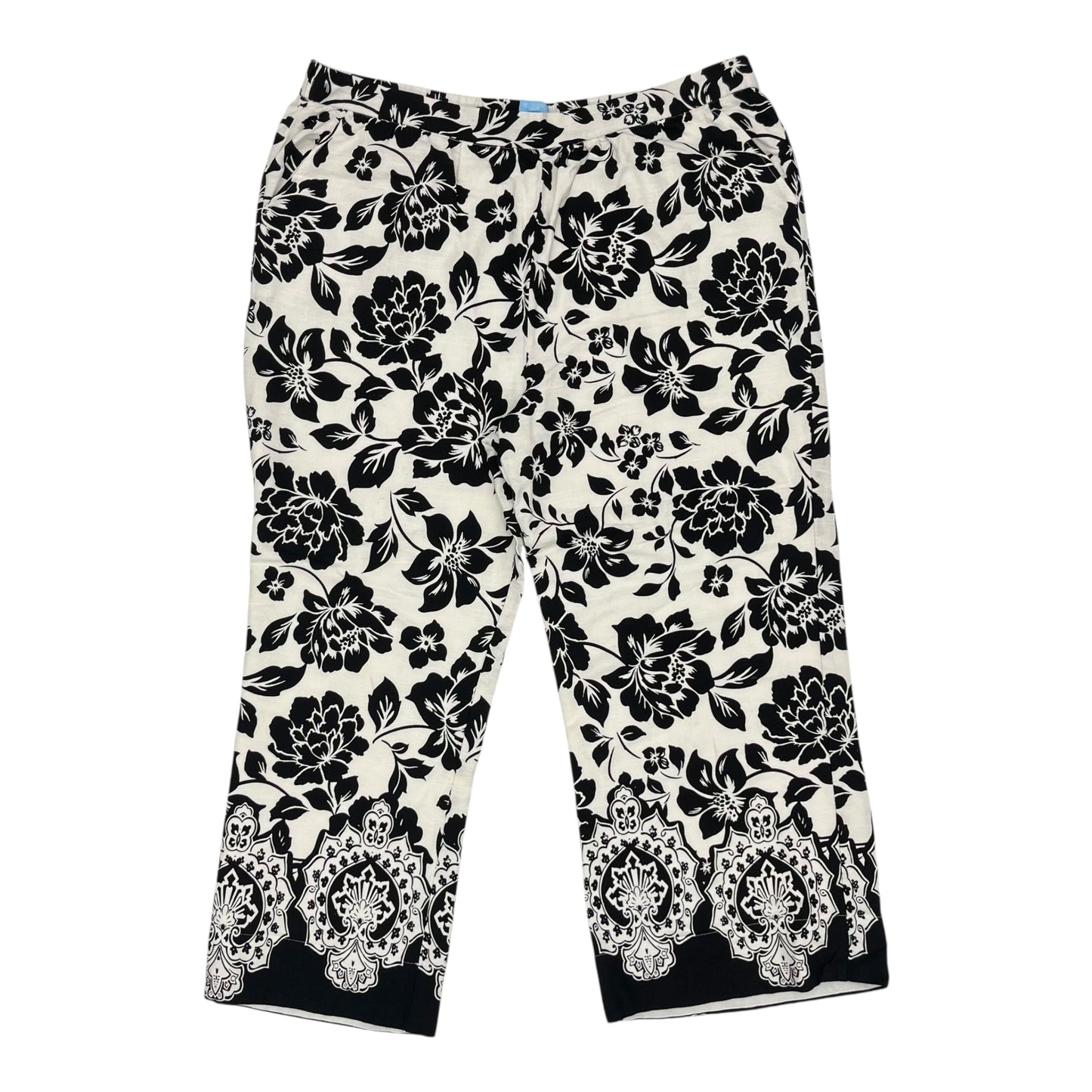 Pants Other By Draper James In Black & Cream, Size:Xxxl