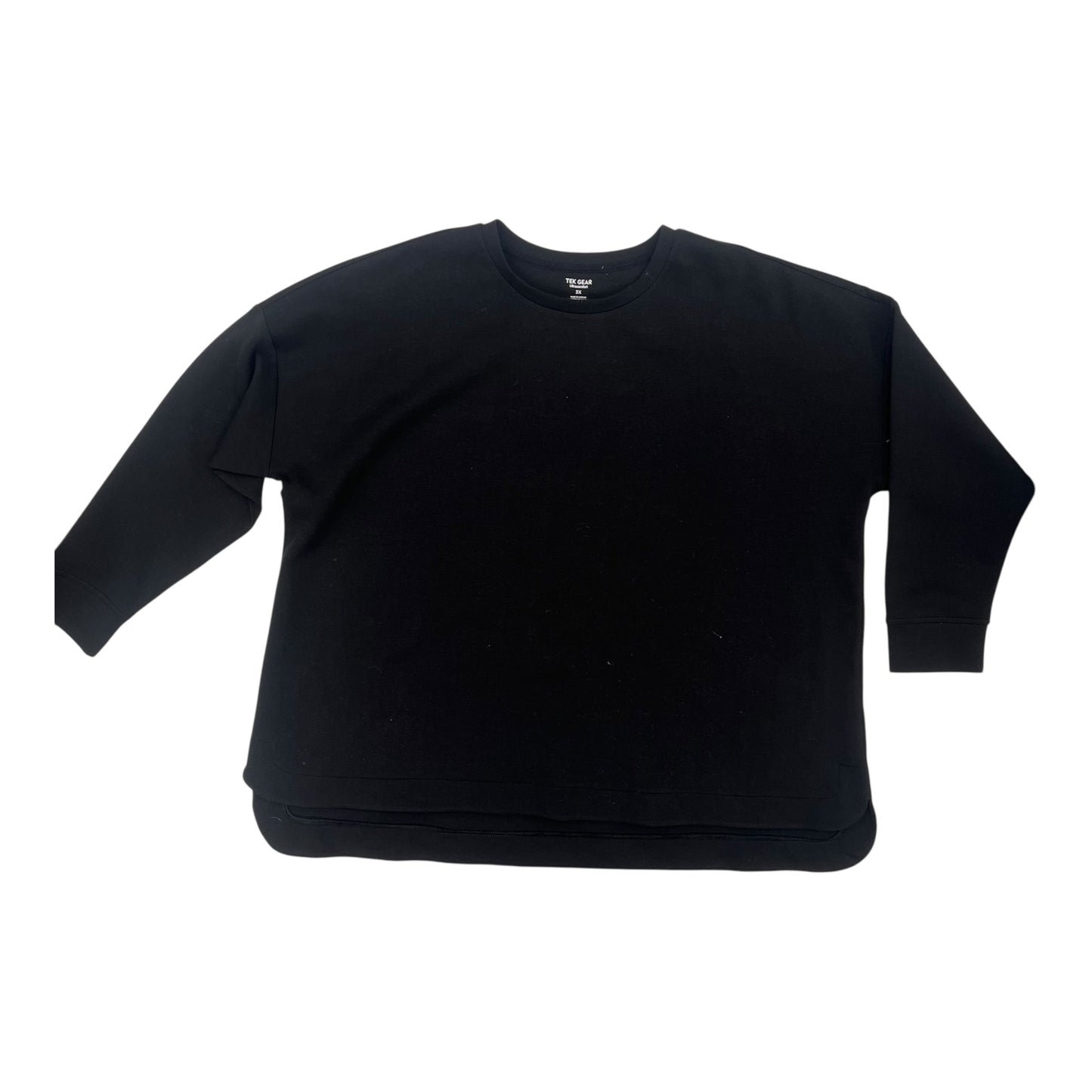 SWEATSHIRT CREWNECK by TEK GEAR in BLACK, Size:3X