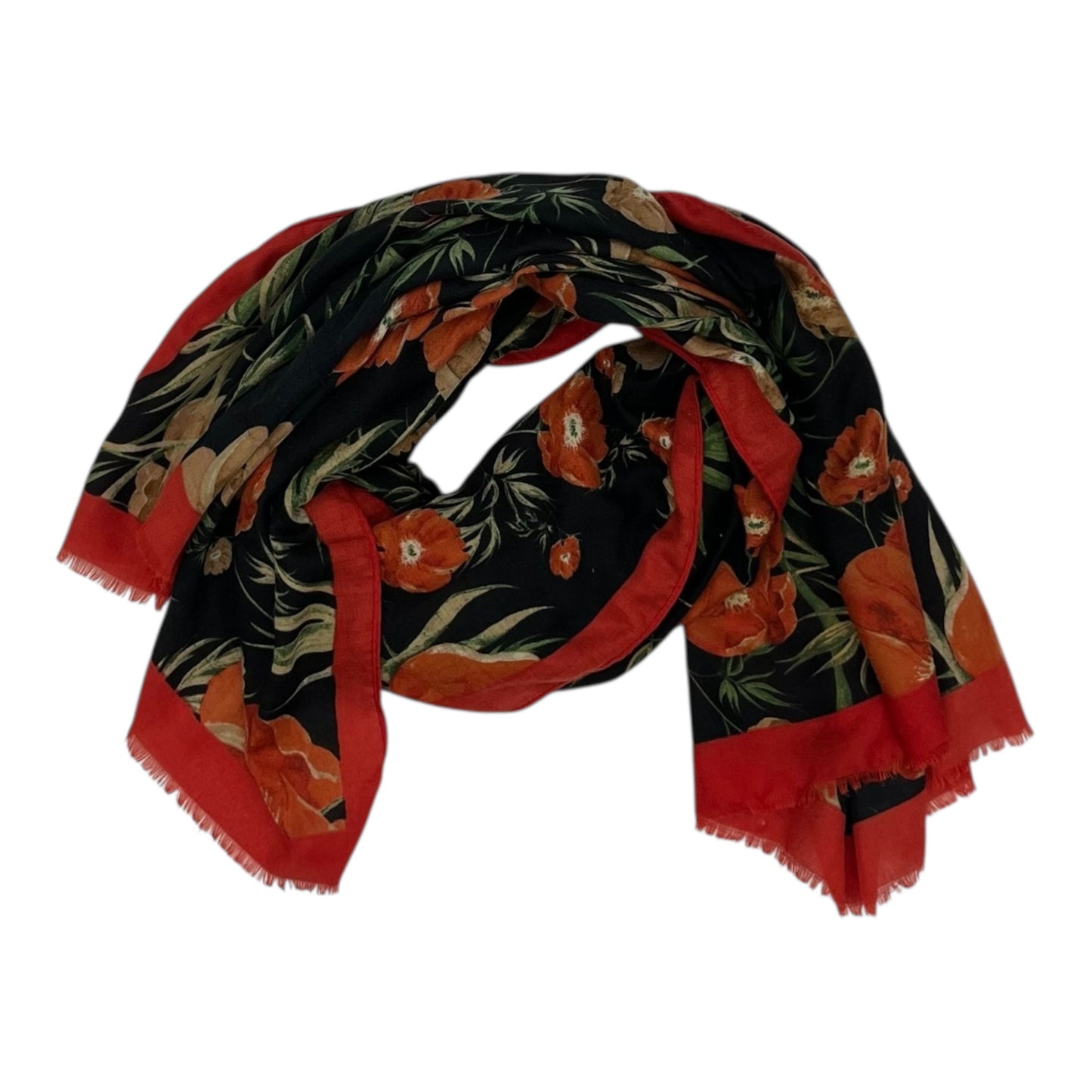 Scarf Long By Clothes Mentor In Black