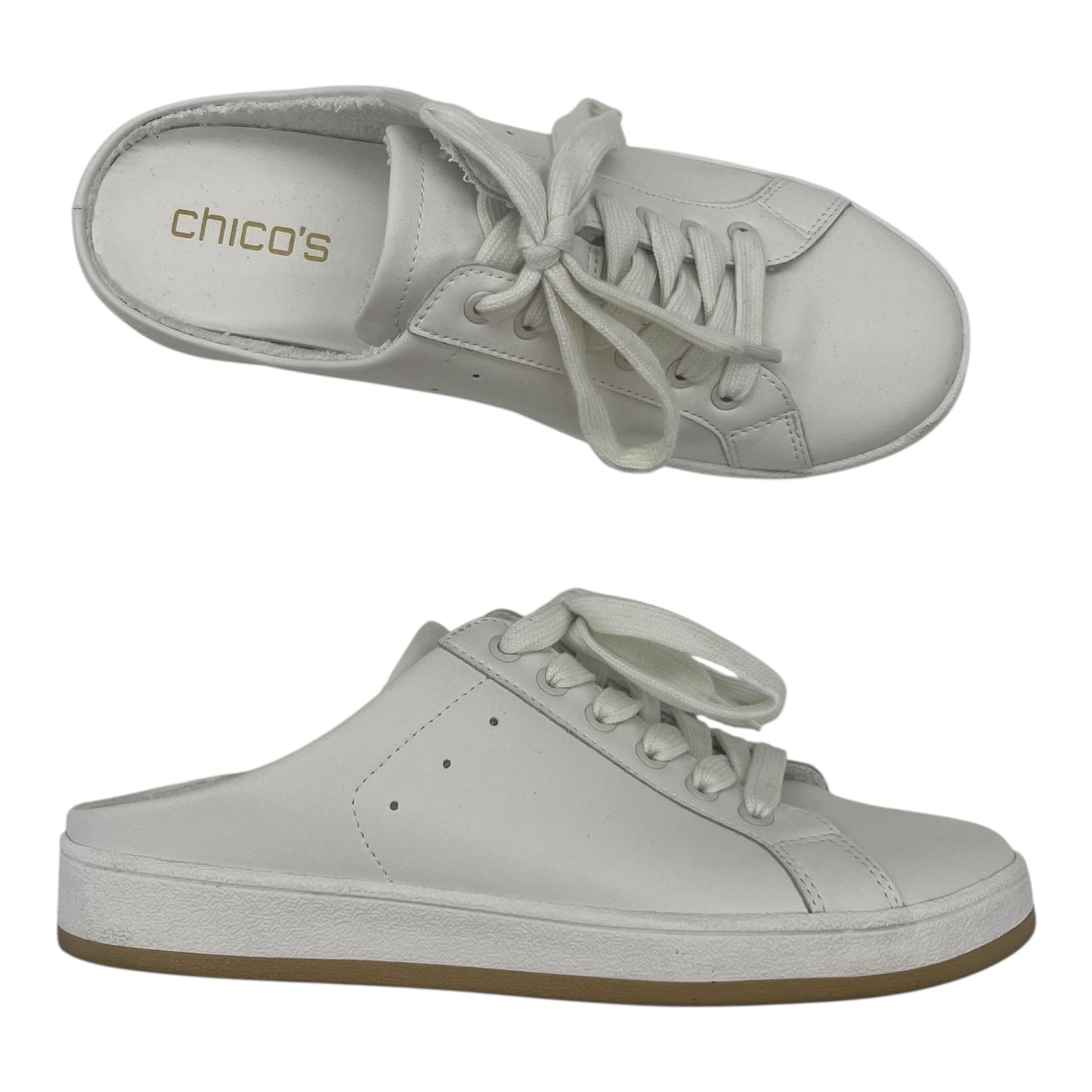 Shoes Sneakers By Chicos In White, Size:7