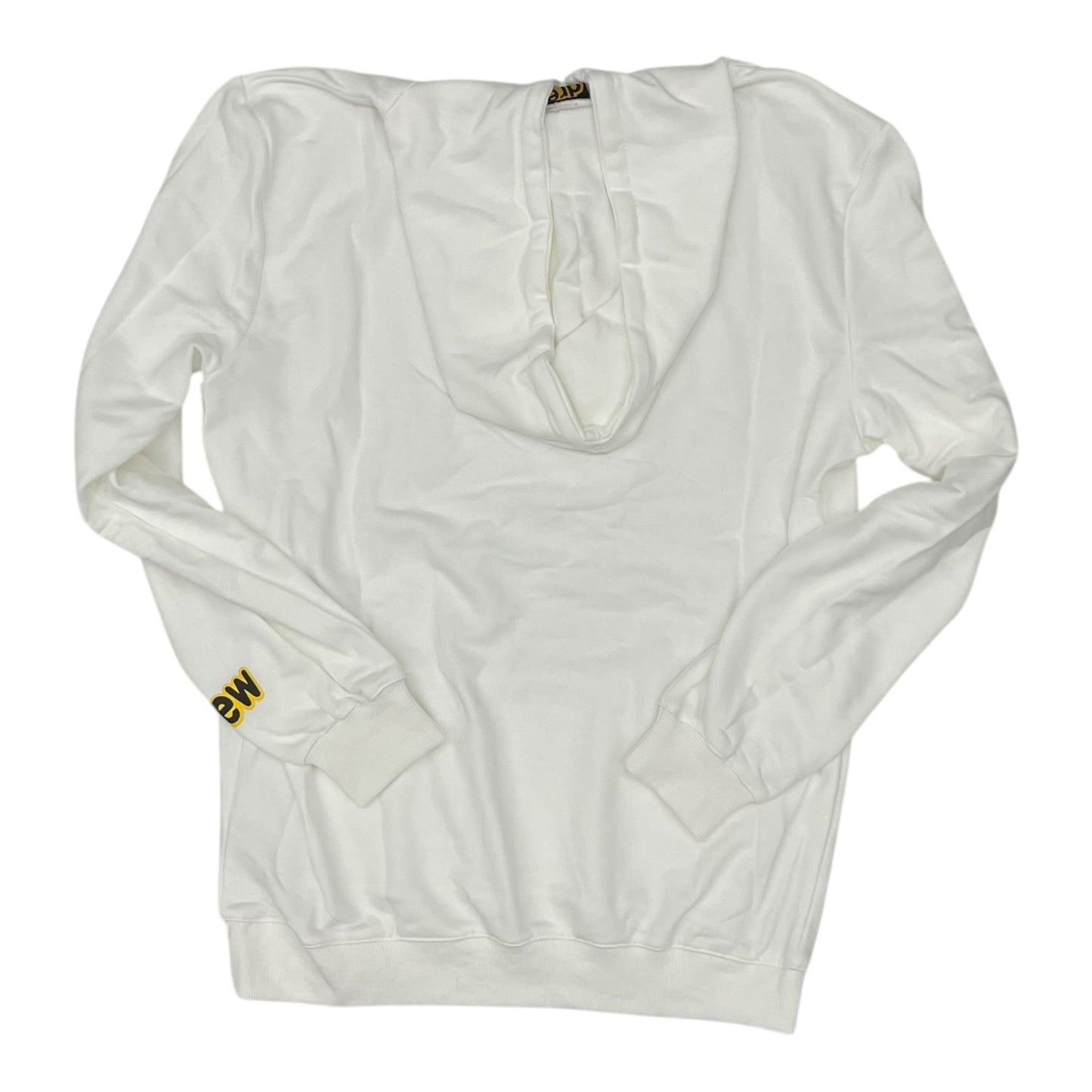 Sweatshirt Hoodie By Clothes Mentor In White, Size:M