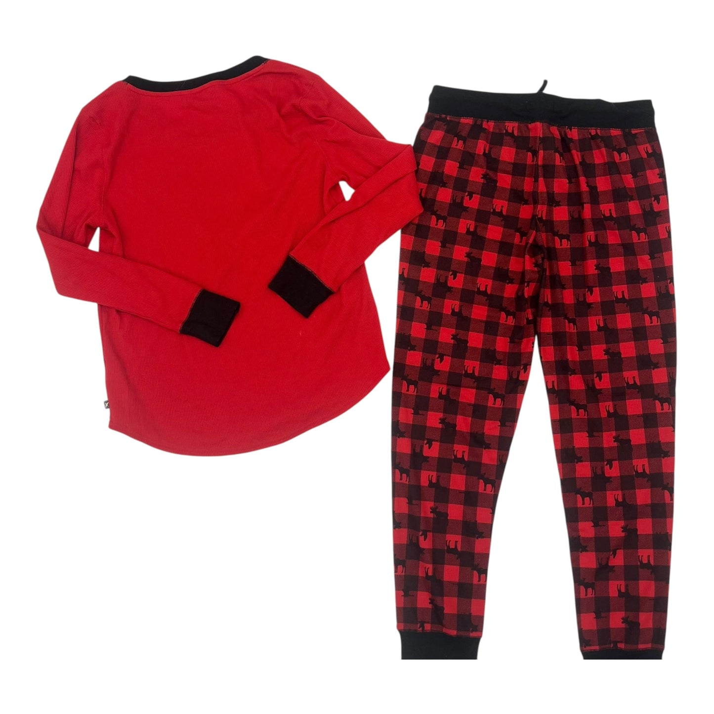 Pajamas 2Pc By Eddie Bauer In Black & Red, Size:S