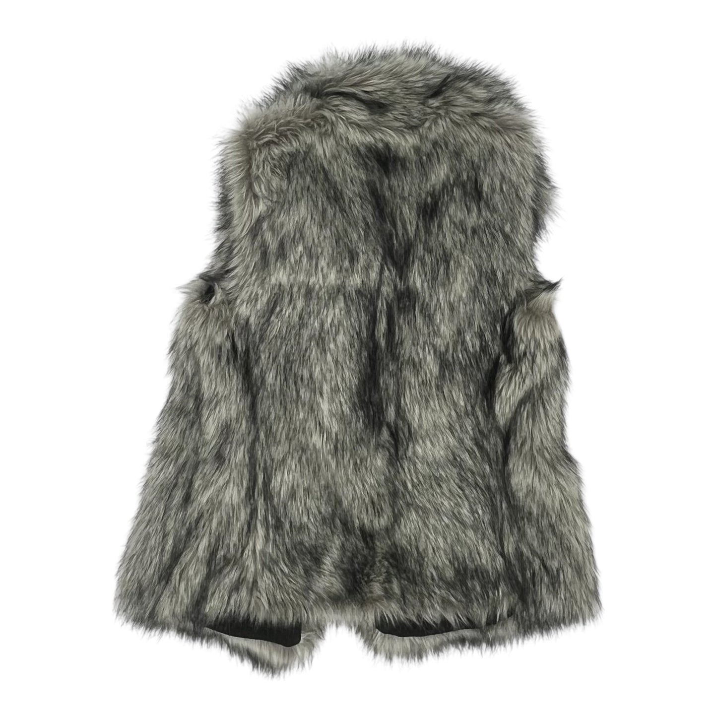 Vest Faux Fur & Sherpa By White House Black Market In Grey, Size:S