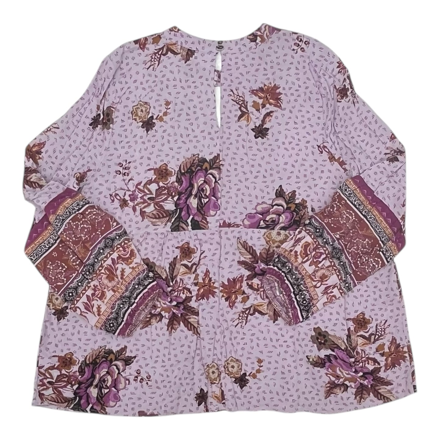 Blouse Ls By Maurices In Purple, Size:1