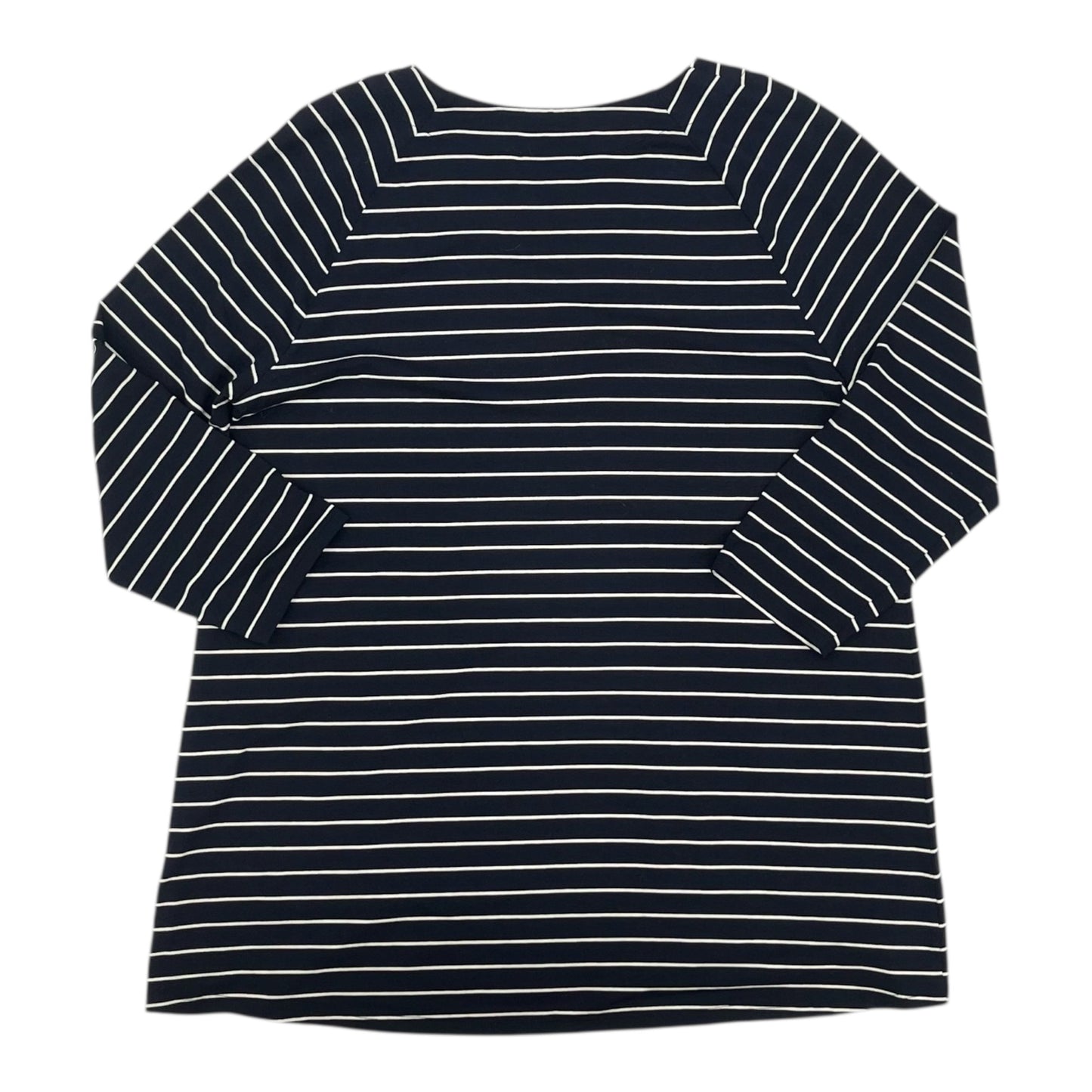 Top 3/4 Sleeve By J. Jill In Navy, Size:M