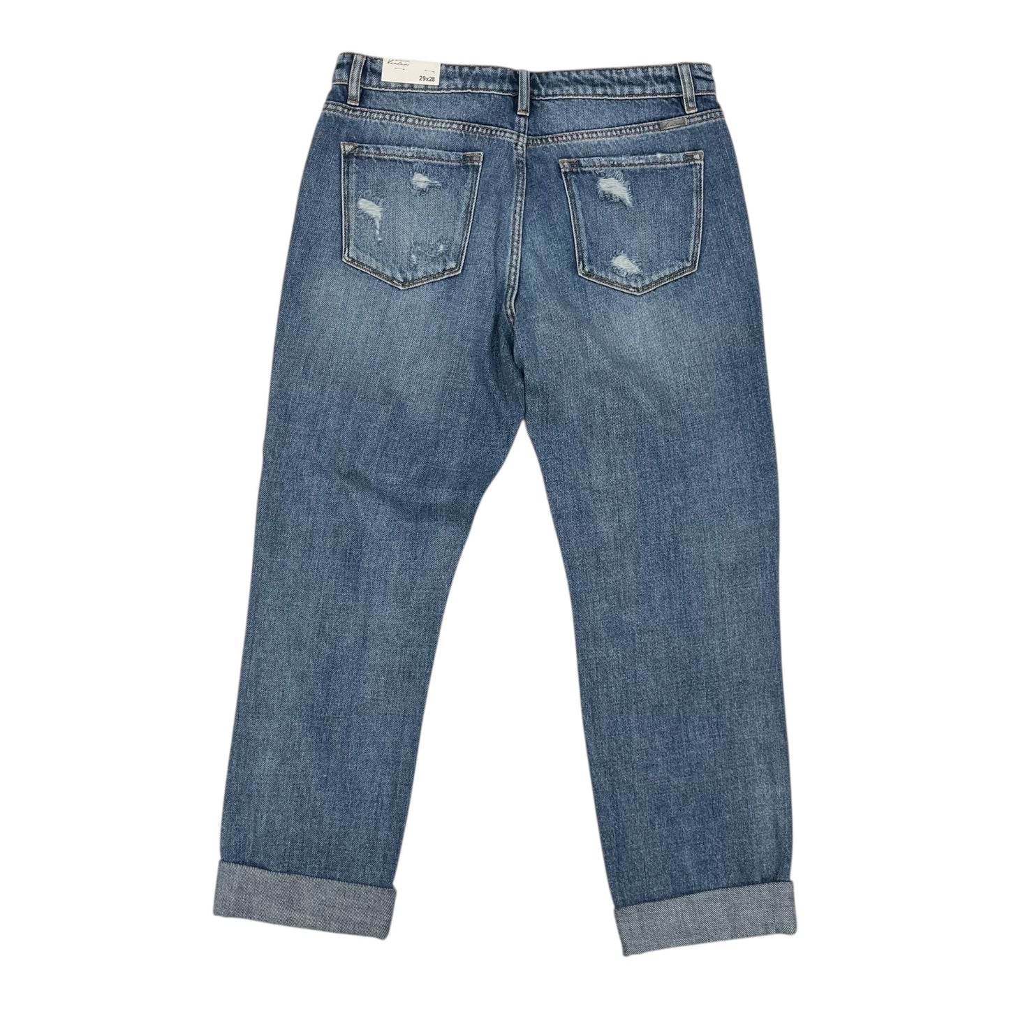 Jeans Boyfriend By Kancan In Blue Denim, Size:8