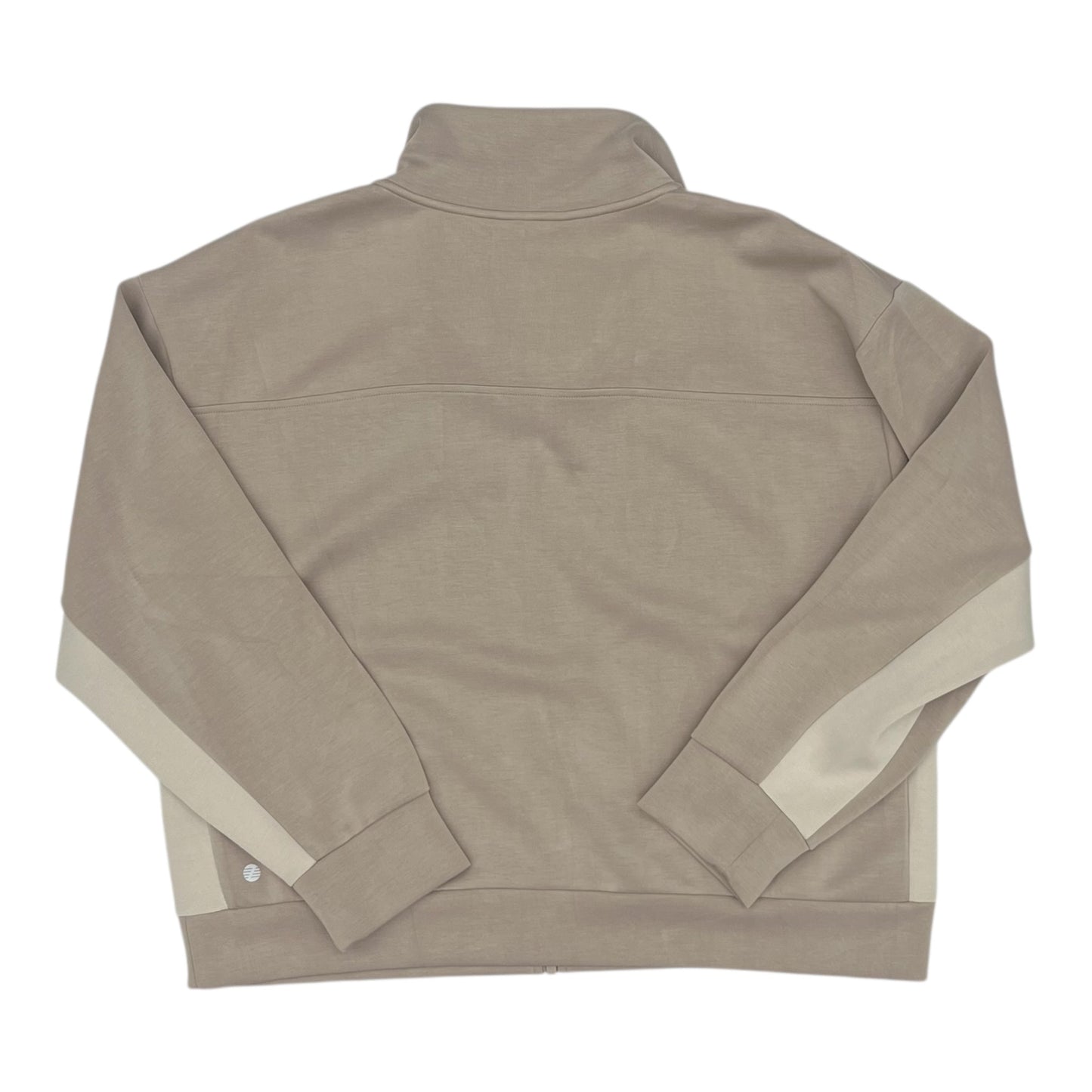 Athletic Jacket By Zella In Tan, Size:L
