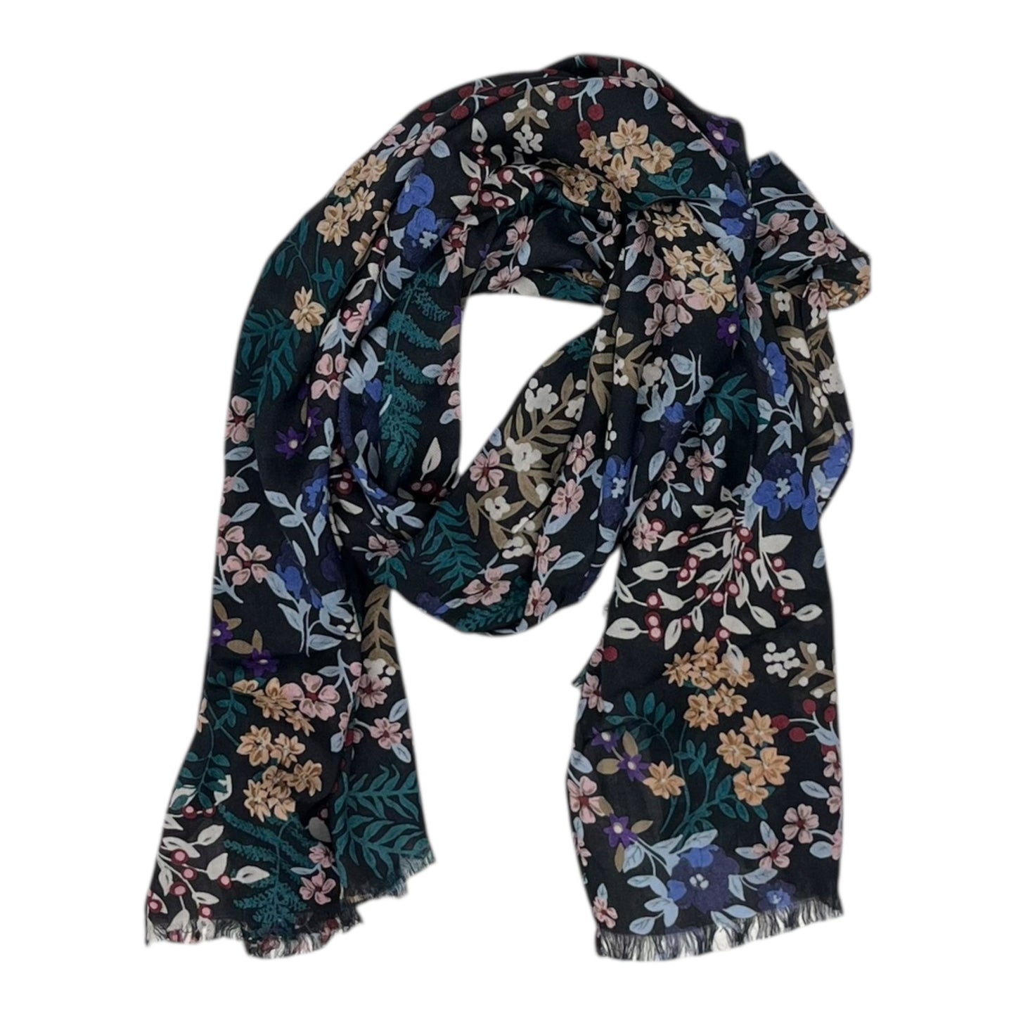 Scarf Long By Lands End In Navy