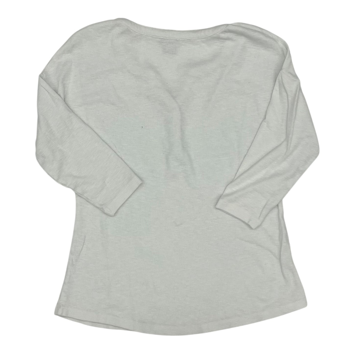 Top 3/4 Sleeve By Natural Reflections In White, Size:S