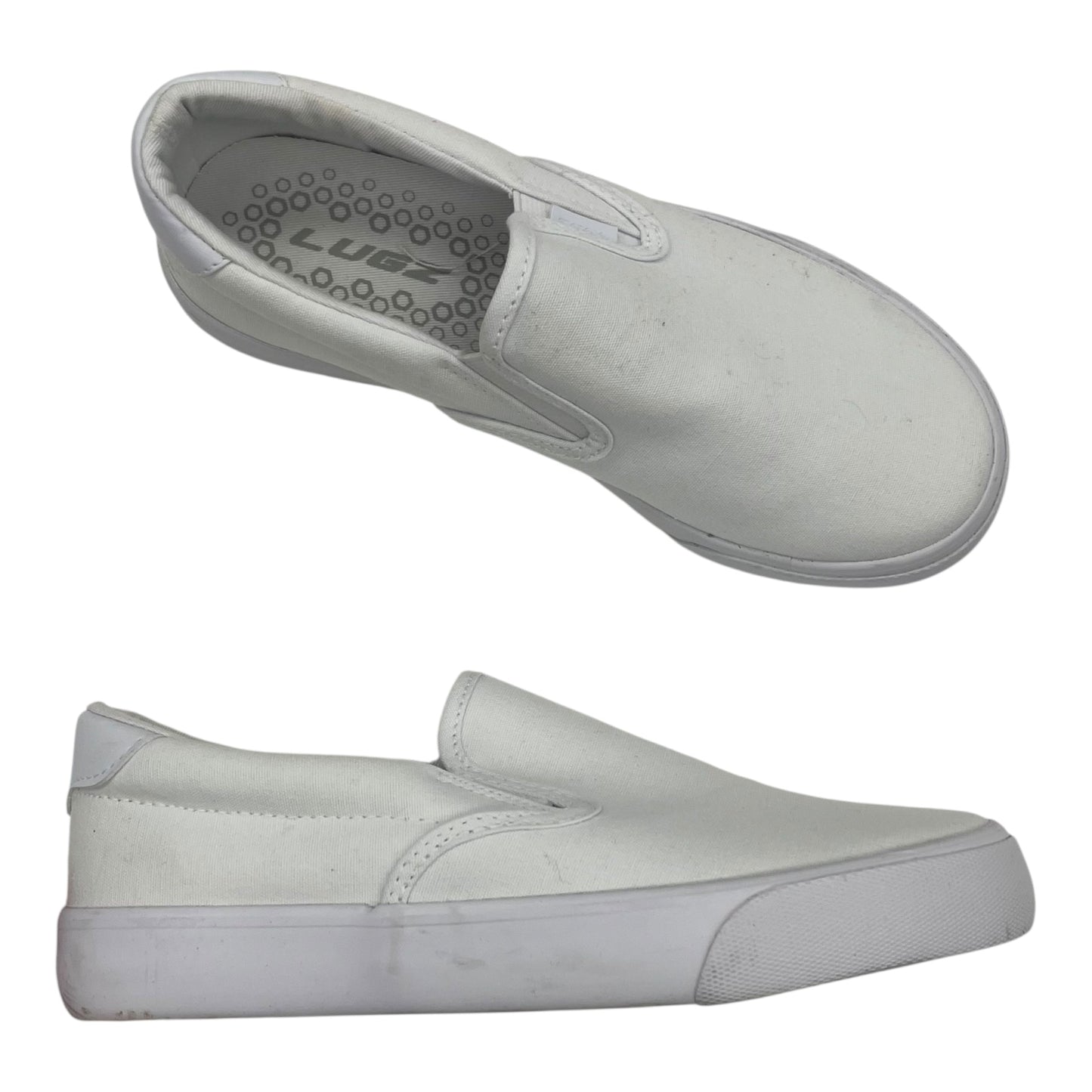 Shoes Flats By Clothes Mentor In White, Size:7