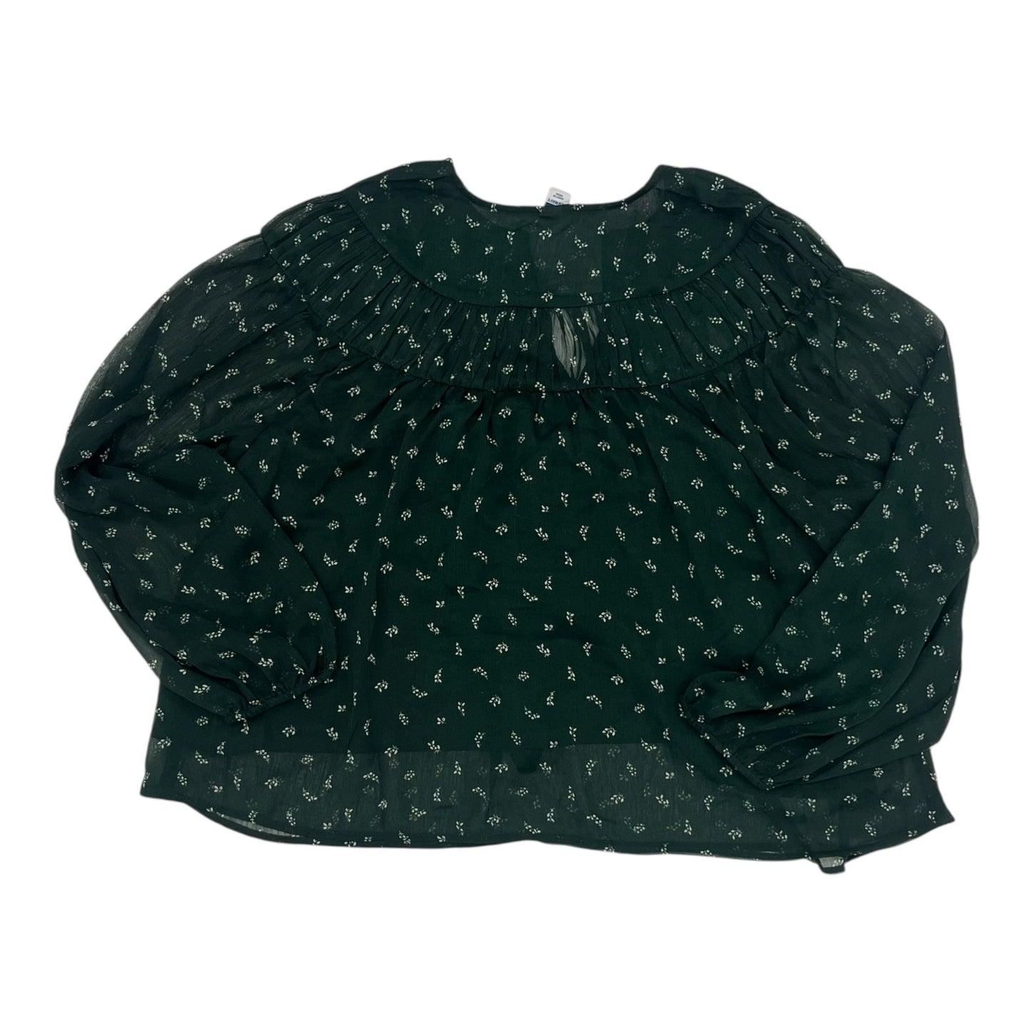 Blouse Ls By Old Navy In Green, Size:Xl