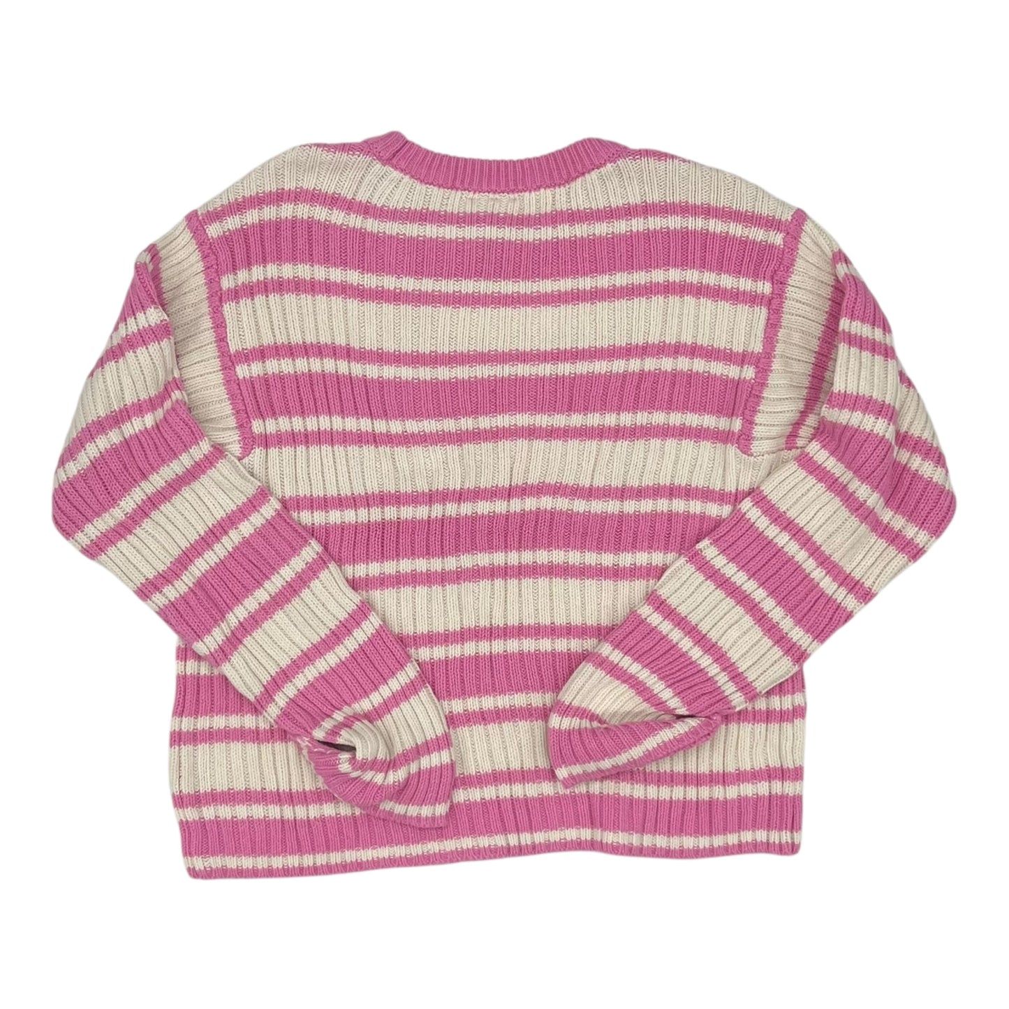 Sweater By St Johns Bay In Cream & Pink, Size:Xxl