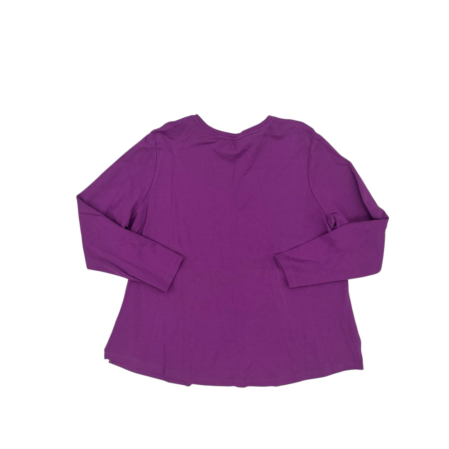 Top Ls By Isaac Mizrahi Live Qvc In Purple, Size:Xl