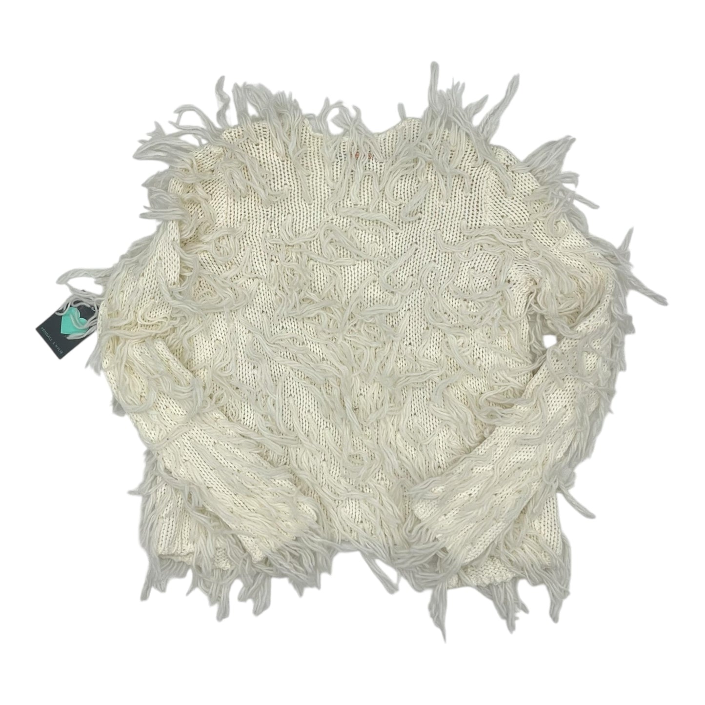 Sweater Cardigan By Kendall + Kylie In Cream, Size:Xs